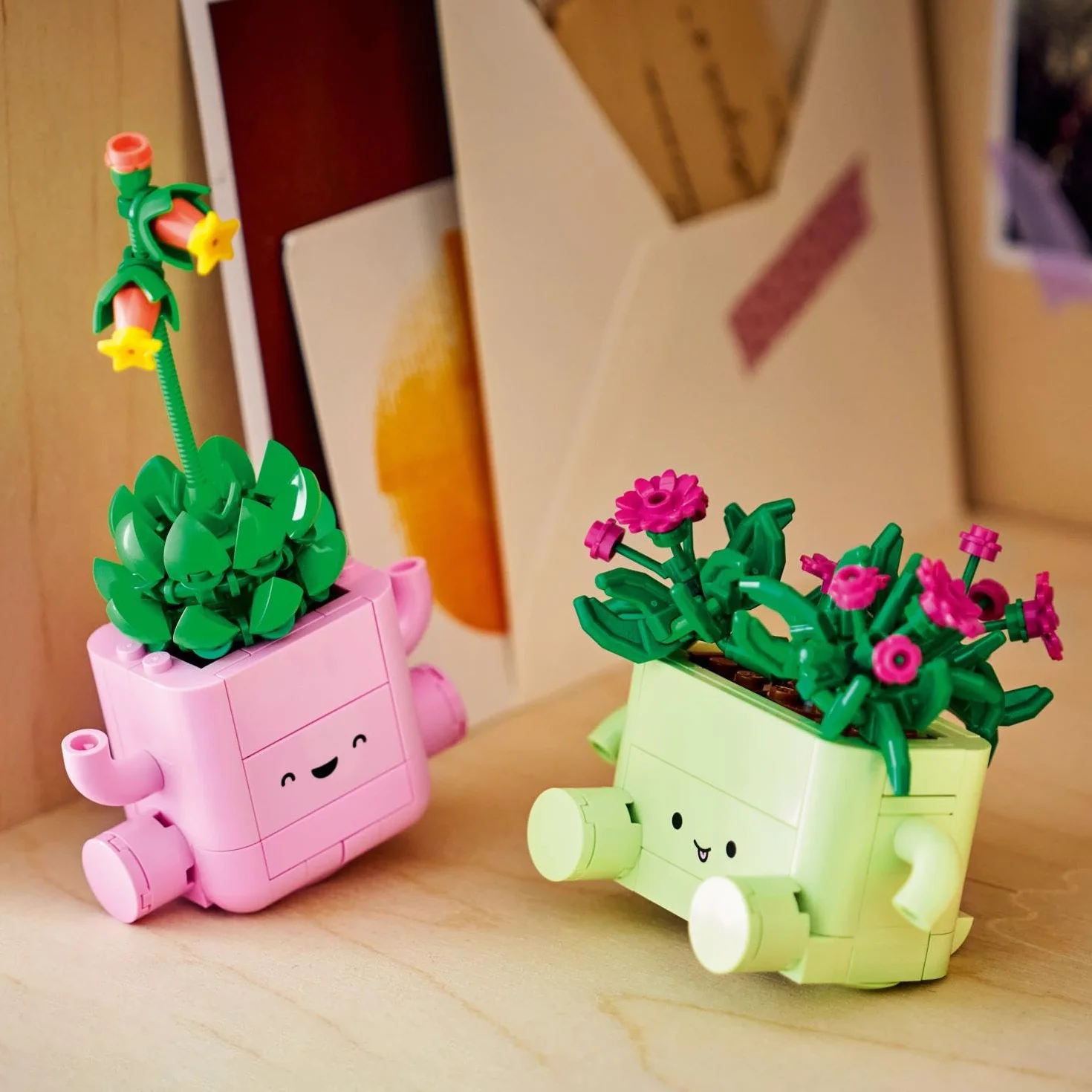 LEGO Botanicals Petites Plantes Dansantes 11506 Set Fleurs Artificielles 2 Plantes 2 Pots Pastel Décoration Chambre Cadeau DIY 9 Ans Adulte