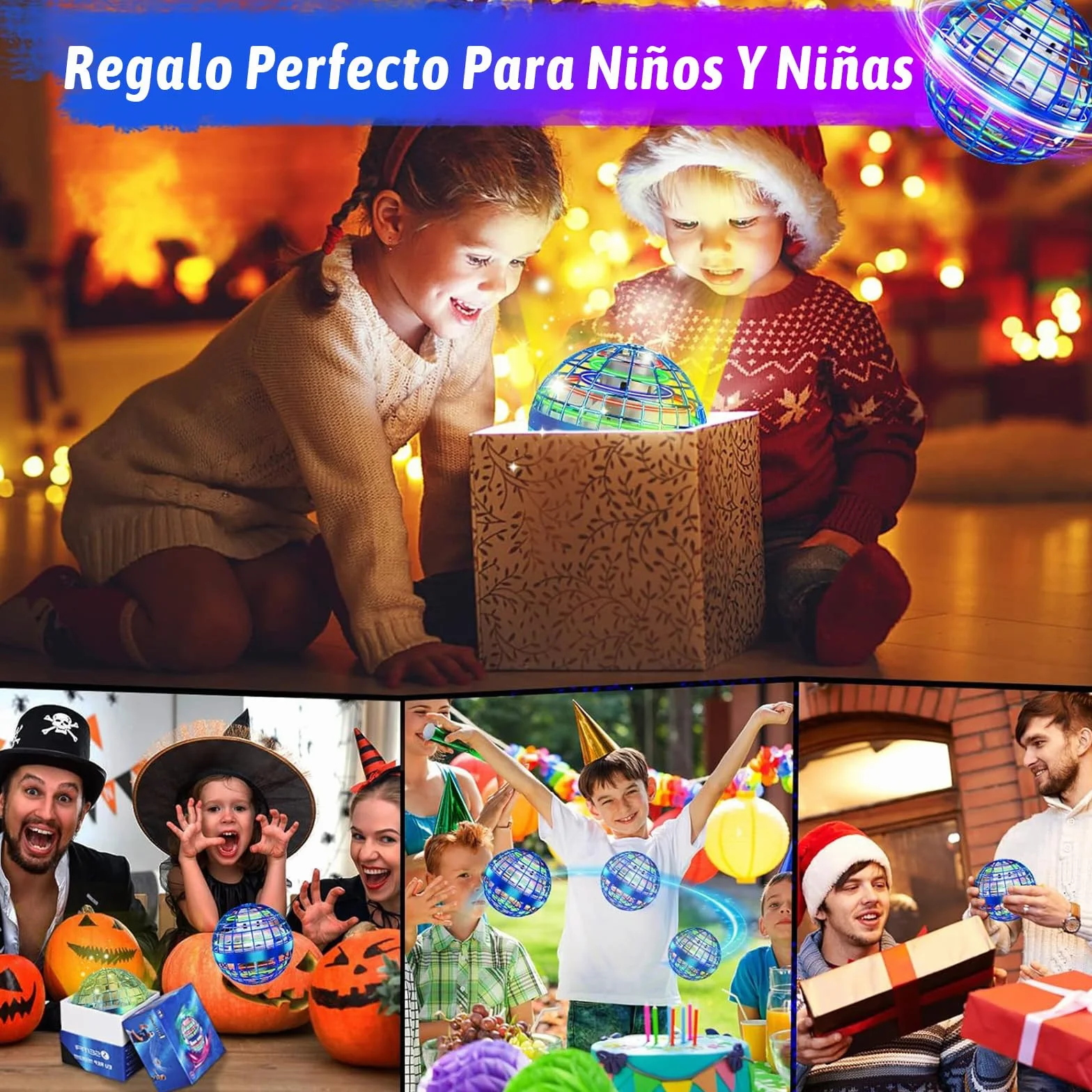 Boule Volante Lumineuse Jouet Enfants Extérieur Cadeau Garçons Filles 6-12 Ans