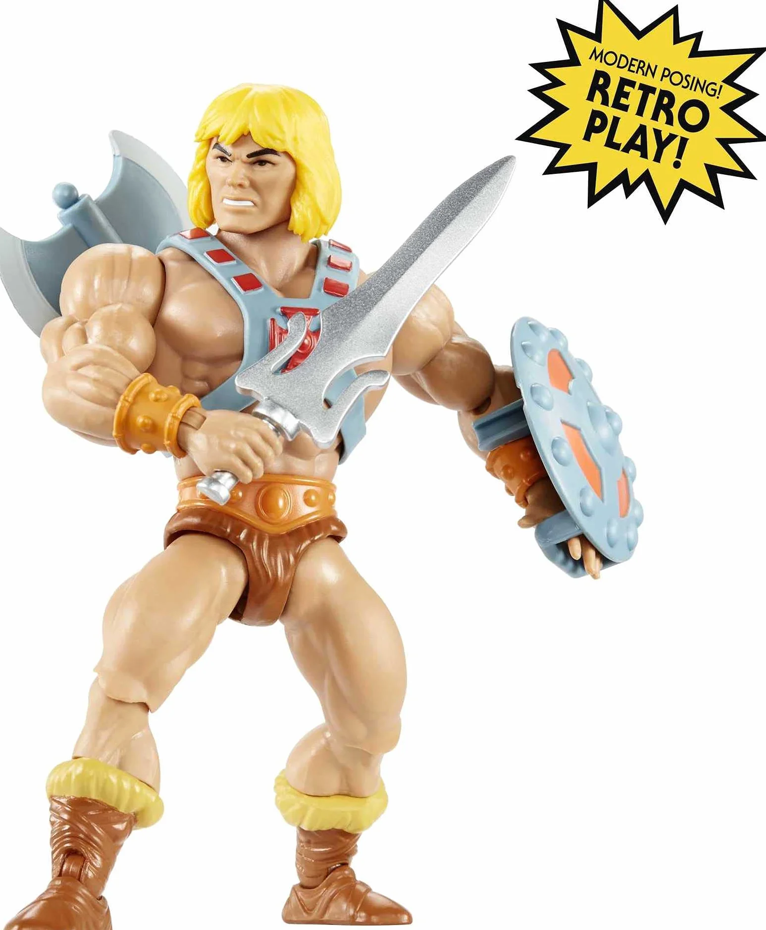 Maîtres de l’Univers Origins figurine articulée Musclor GNN85 jouet collectionneurs enfants 6+