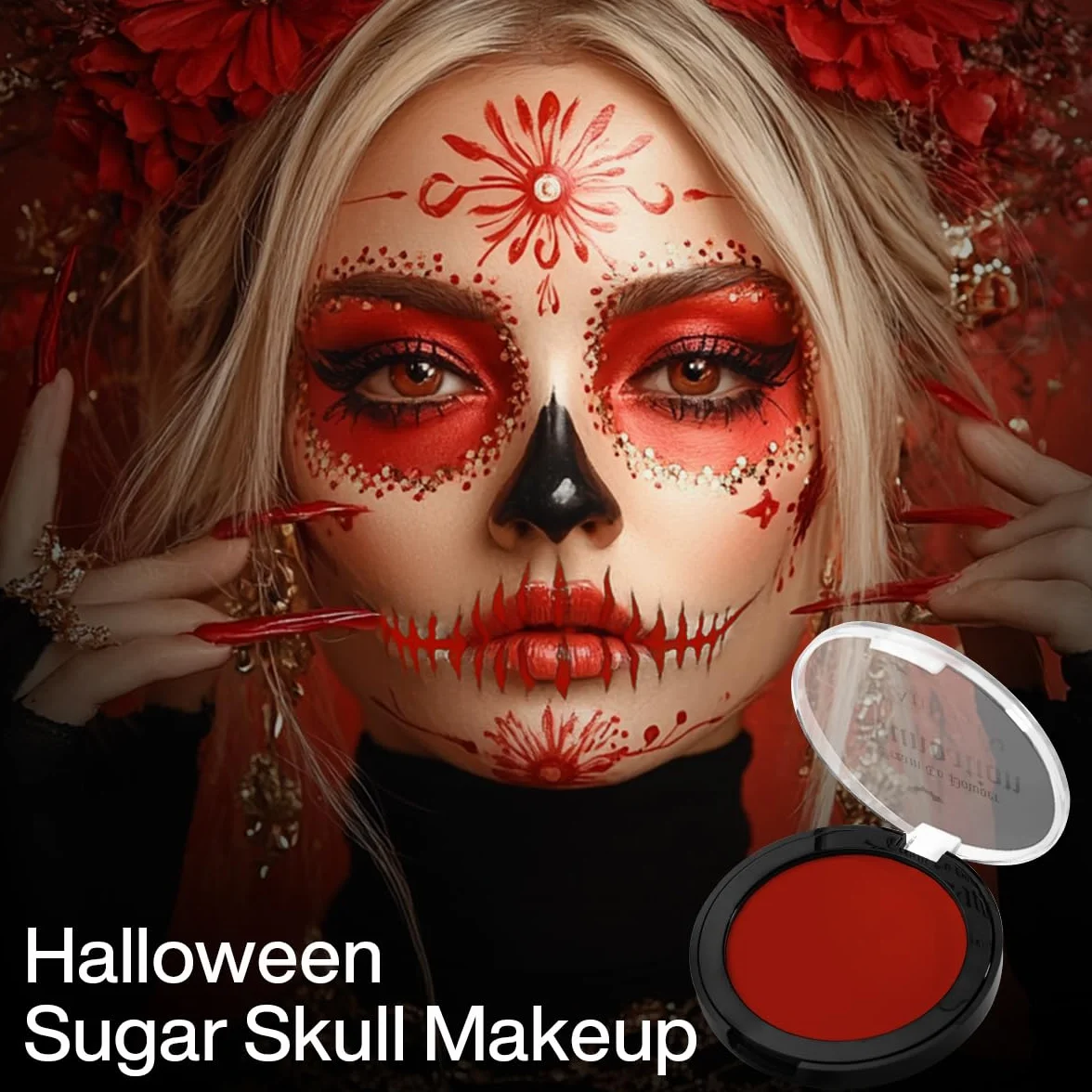 Afflano Semi-Mat Rouge Face Paint Maquillage Visage Halloween Clown Non Toxique Peinture Corporelle Théâtre FX