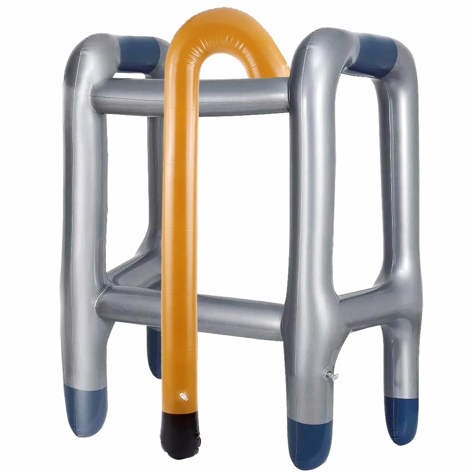 Déambulateur Gonflable Set pour Grand-père et Grand-mère, Canne de Marche Blague Cadeaux Costumes Carnaval