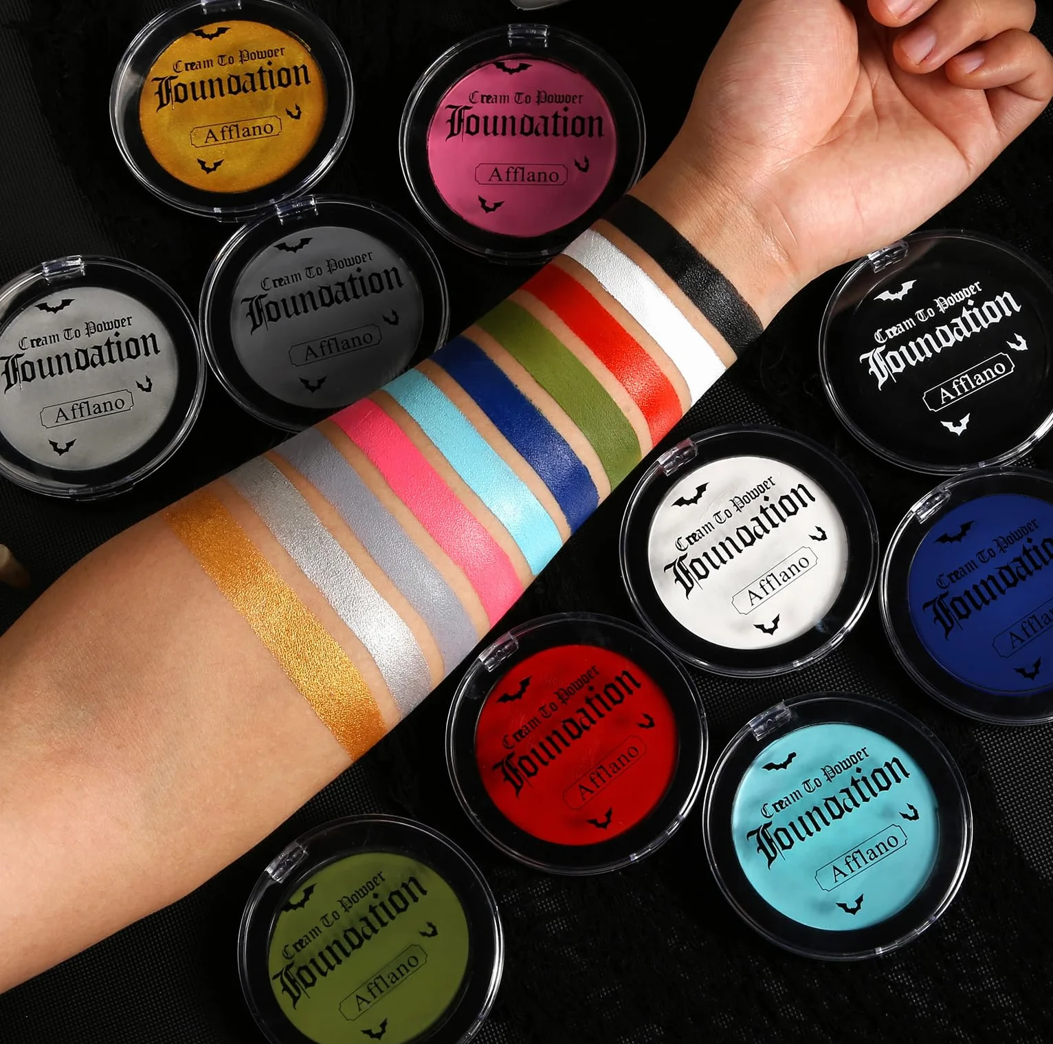 Afflano Semi-Mat Rouge Face Paint Maquillage Visage Halloween Clown Non Toxique Peinture Corporelle Théâtre FX