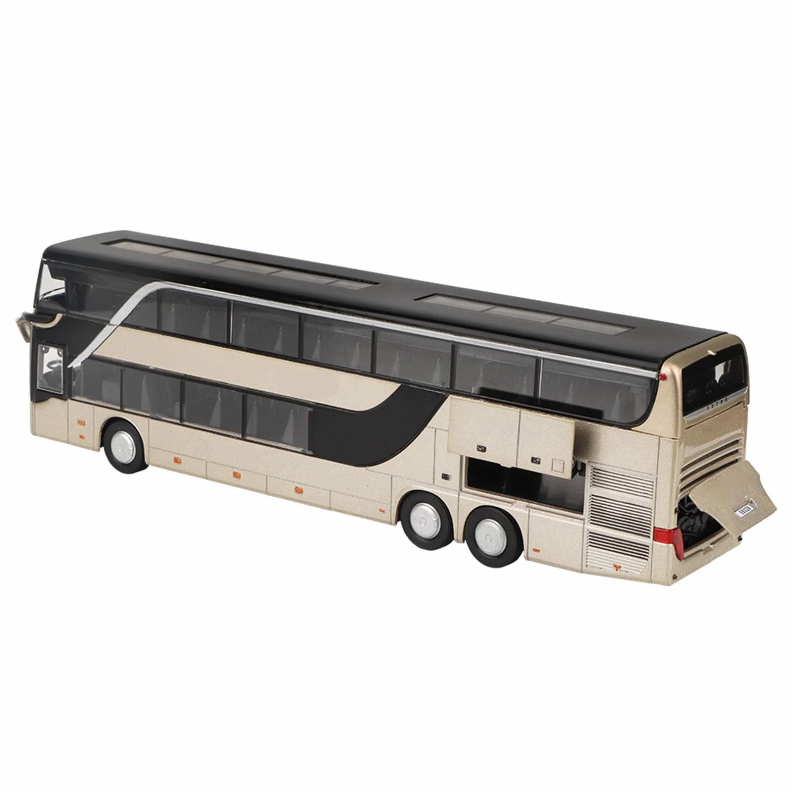 Bus électrique à Deux étages en Alliage LED Musique Lumière Jouet Cadeau Enfants Résistant aux Chutes