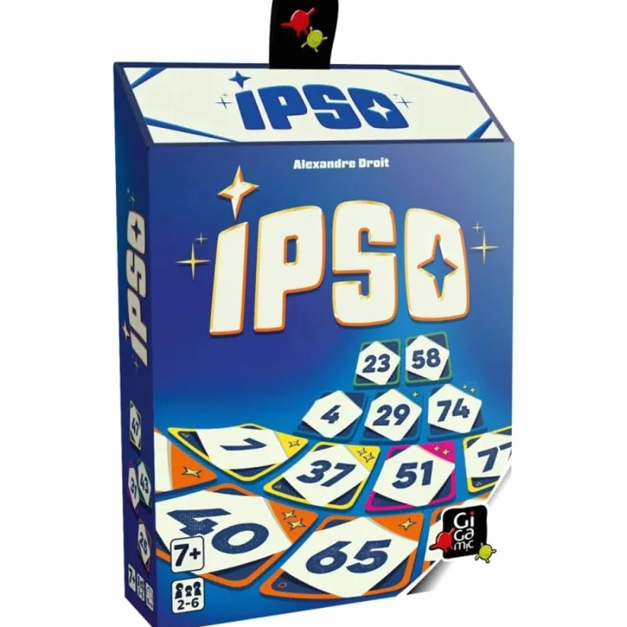 GIGAMIC IPSO Jeu de Cartes dès 7 Ans 2-6 Joueurs 15 Min Version Française