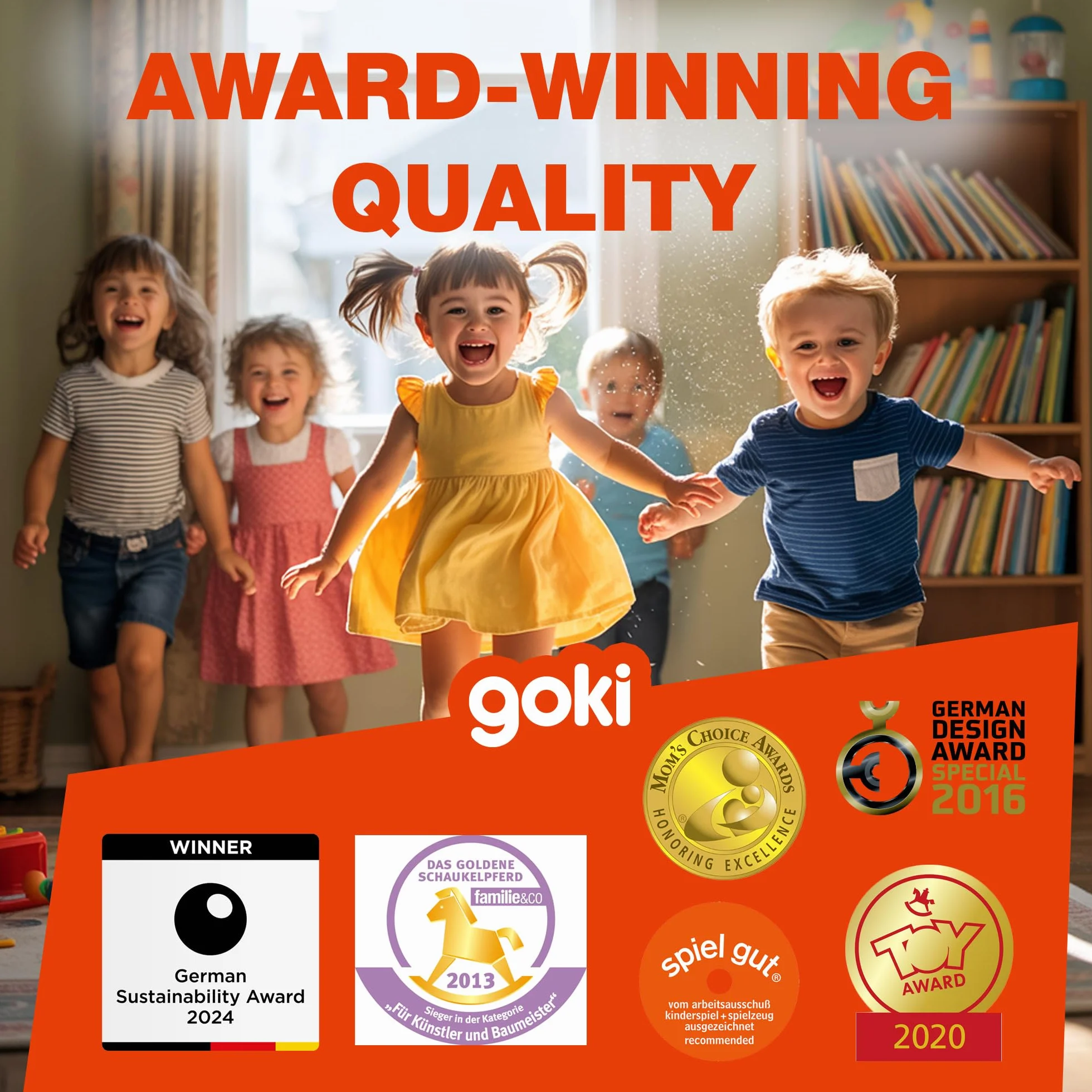 Horloge Apprentissage Goki 58980 Petite Brun