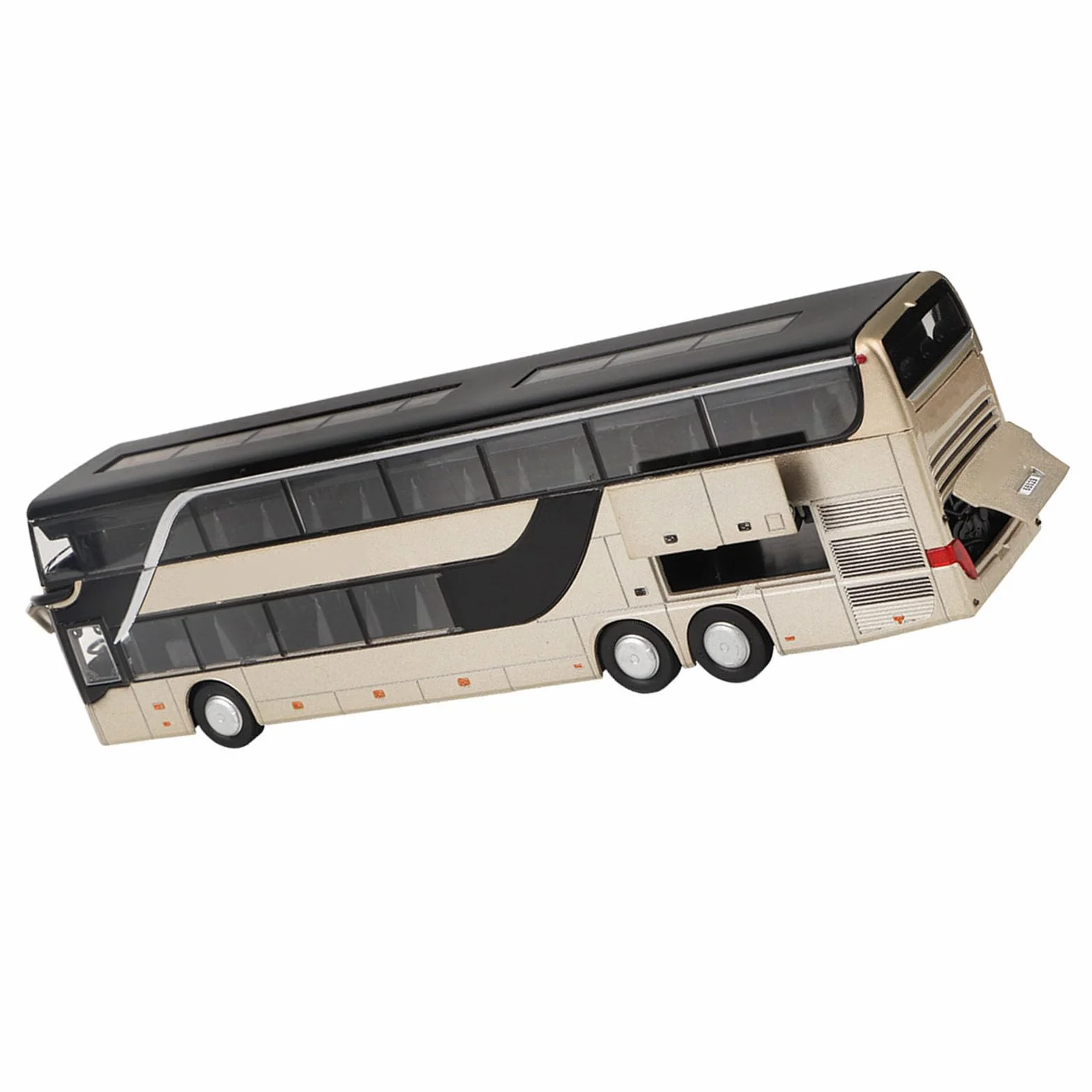 Bus électrique à Deux étages en Alliage LED Musique Lumière Jouet Cadeau Enfants Résistant aux Chutes