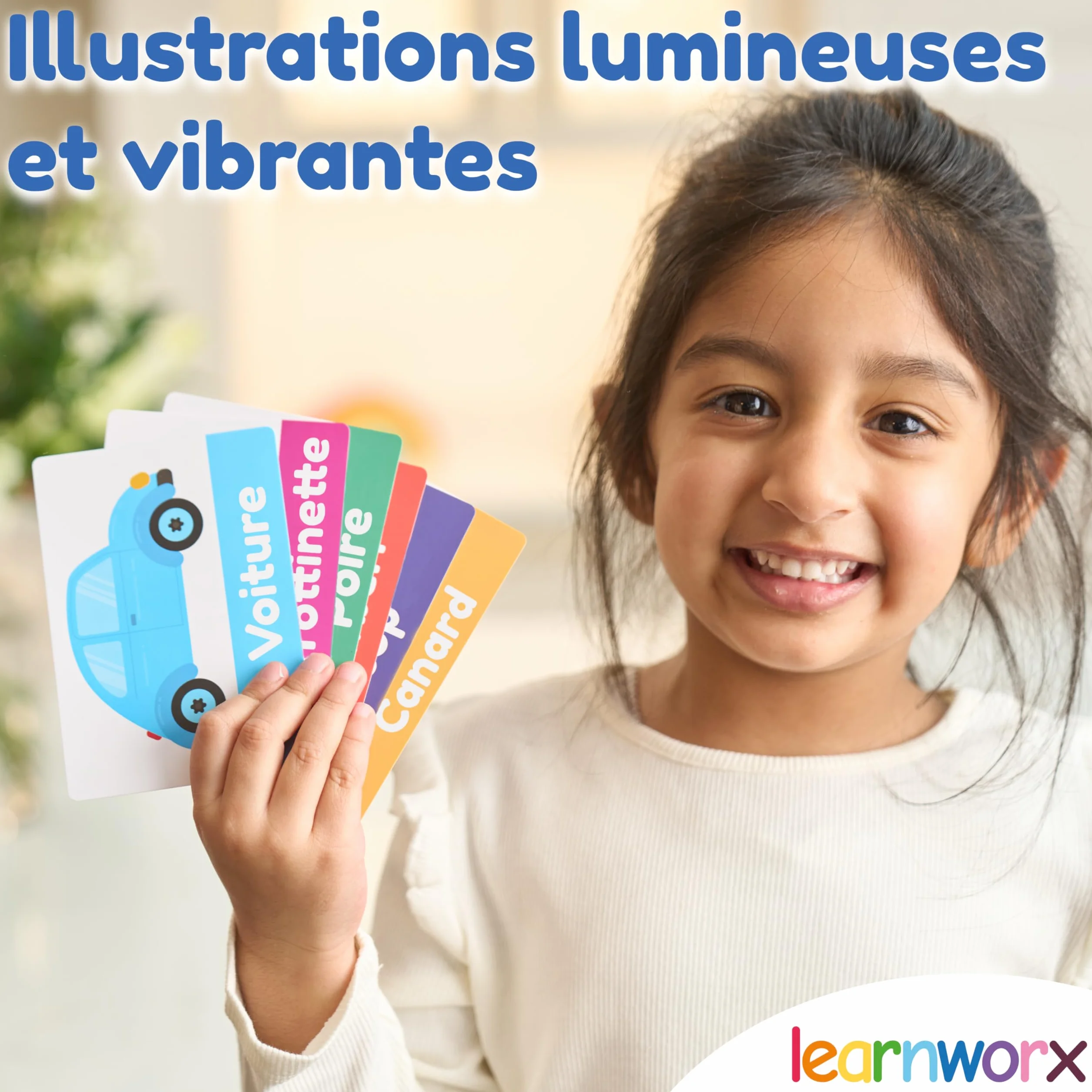 Cartes Éducatives Premiers Mots Flashcards Enfants 1-3 Ans 101 Supports d’Éveil Uniques