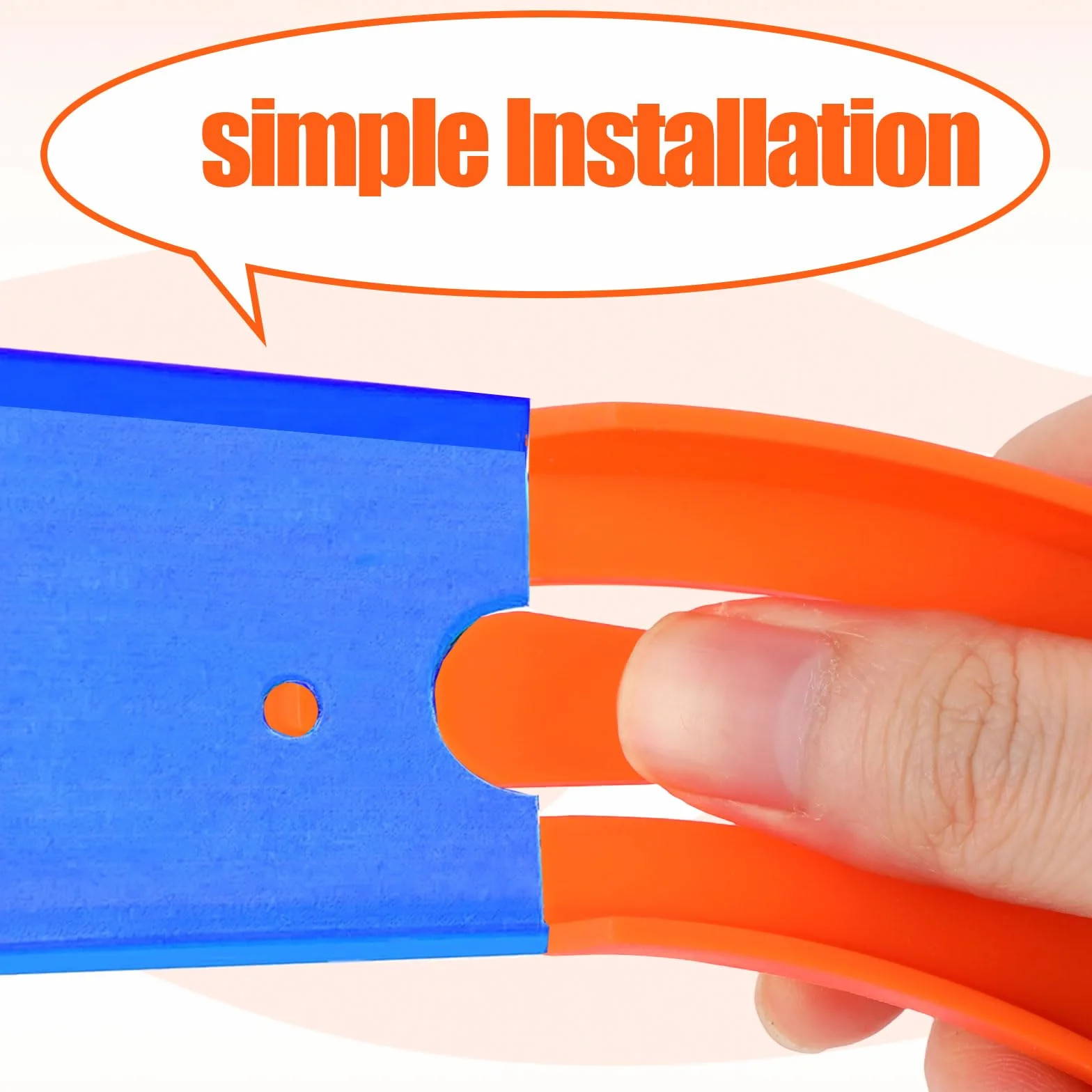 Hot Wheels Pièces de Piste Courbes 90 Degrés Kit Construction Rails Orange