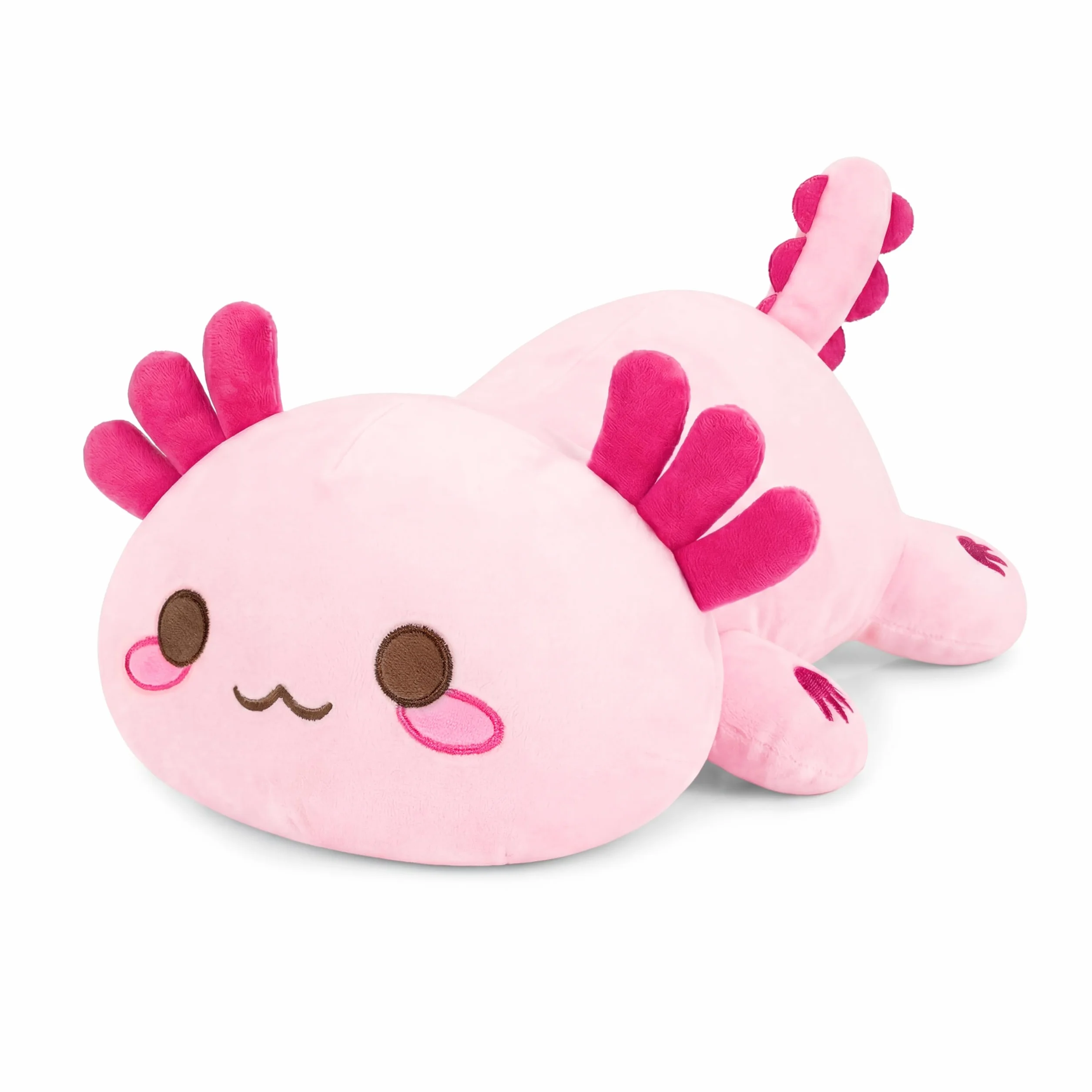 Shownicer Peluche Géante Kawaii Axolotl Oreiller 33cm Rose