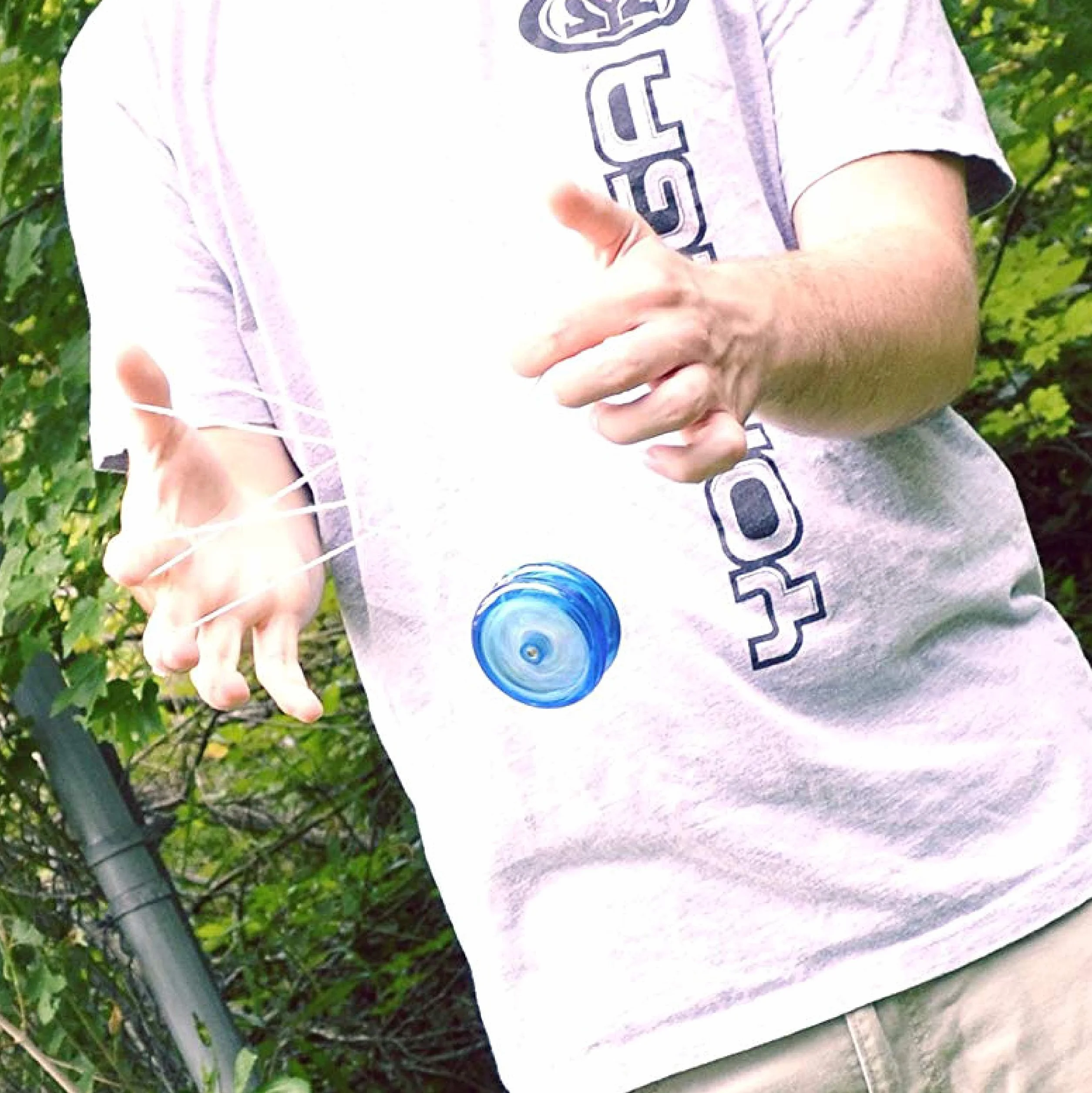 Yomega Le Brain Original Yoyo Professionnel réactif avec retournement automatique + 2 Cordes Bleu