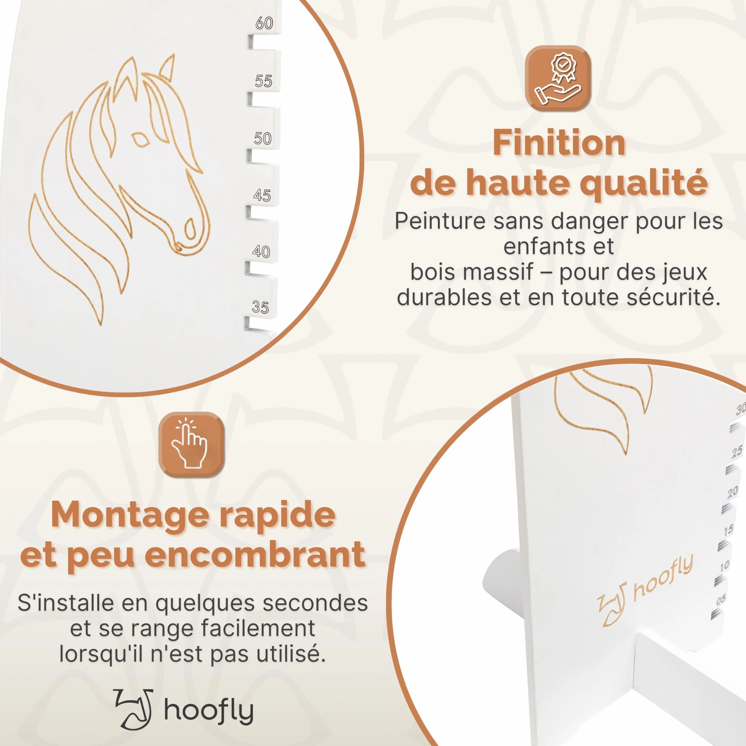 Hobby Horse Obstacle réglable en hauteur 100 cm – Obstacle de tuning pour enfants et adolescents