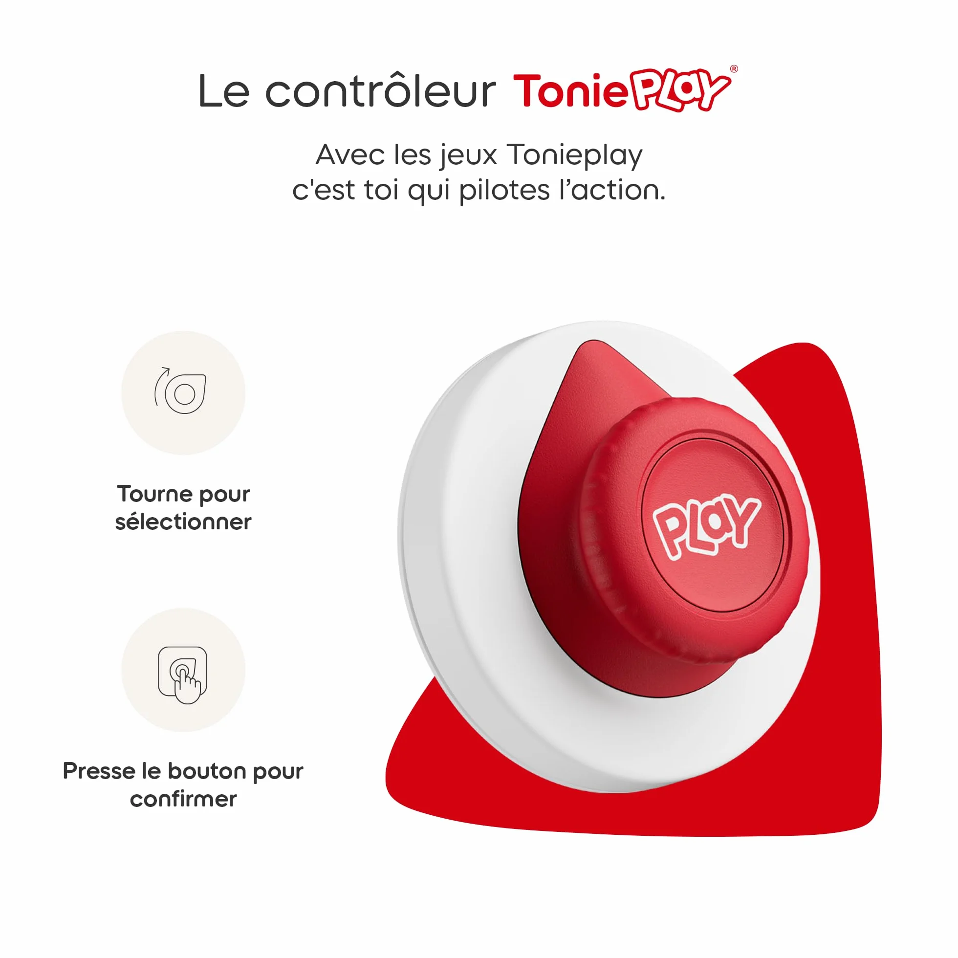 tonies Coffret Tonieplay Disney Le Grand Quiz avec contrôleur Compatible Toniebox 2 Jeu 3-9 Ans