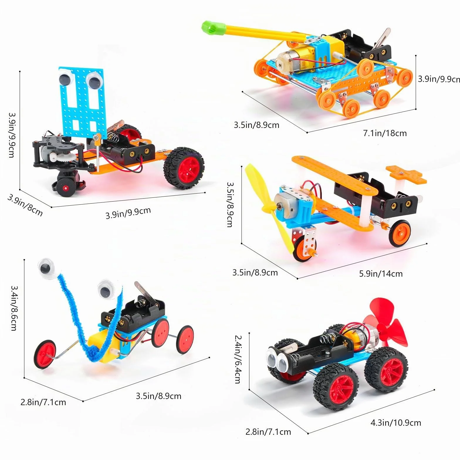 Kit de construction de robot STEM pour enfants - Ensemble d'expériences d'ingénierie avec moteur