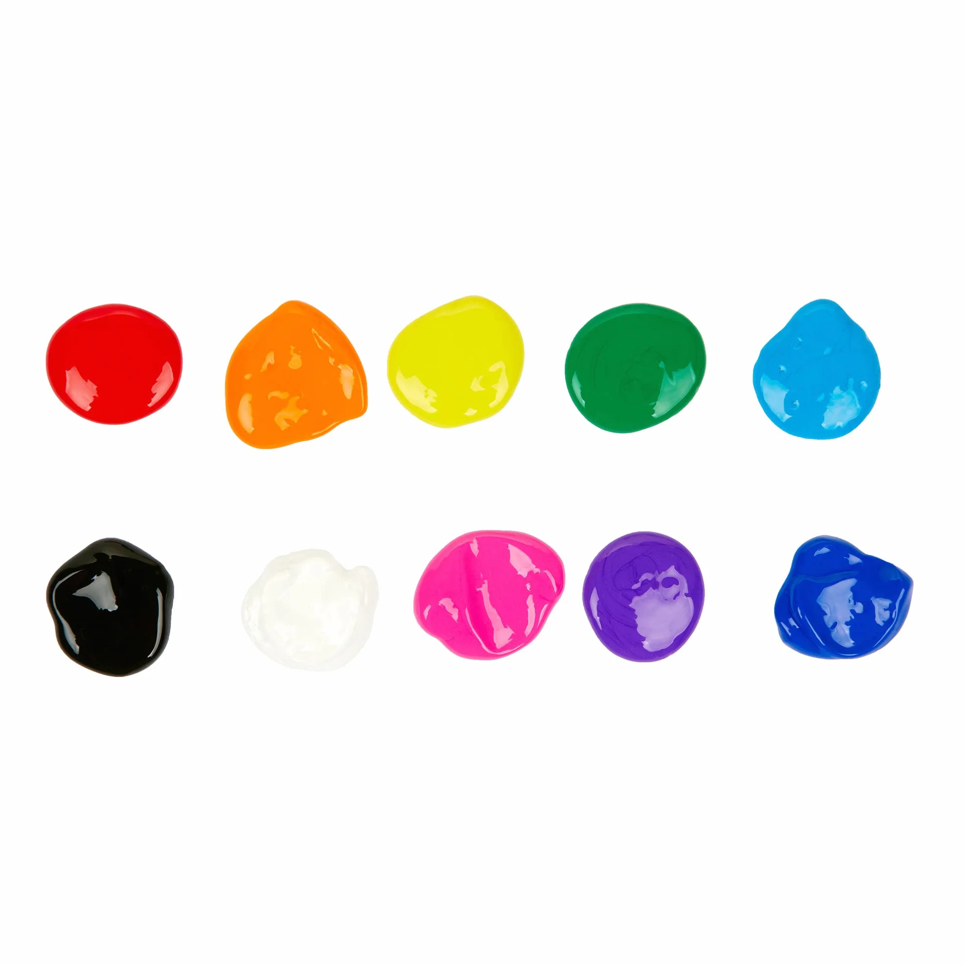 CRAYOLA Kit de 10 Mini Pots de Peinture Lavable, 10 Couleurs, 59ml