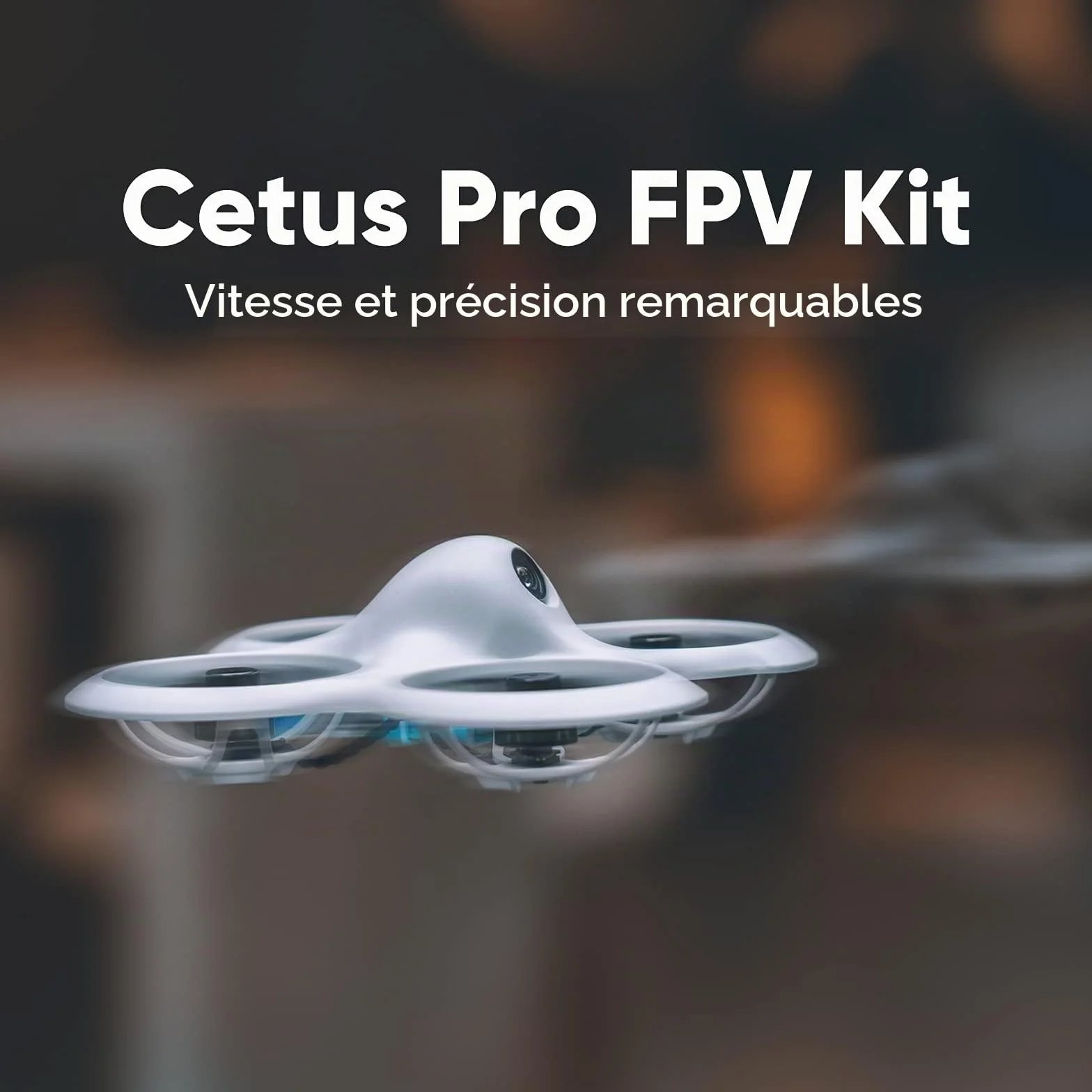 BETAFPV Kit de Drone Cetus Pro FPV RTF Avec Maintien D'altitude Autoprotection Atterrissage D'urgence 3 Modes de Vol Fonction Tortue Drone Prêt à Voler pour Débutants Adolescents, Télécommande