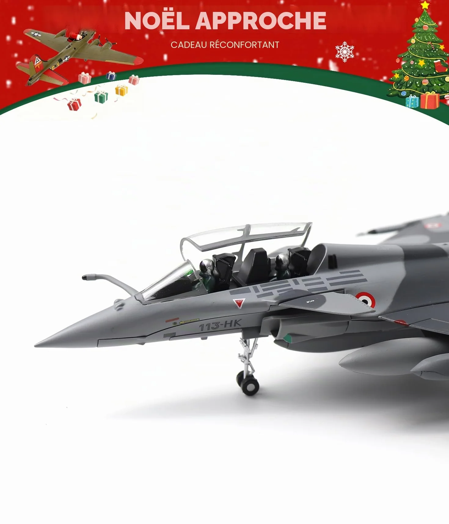 NUOTIE Rafale B 1/72 Modèle d'avion en Métal Moulé sous Pression Camouflage