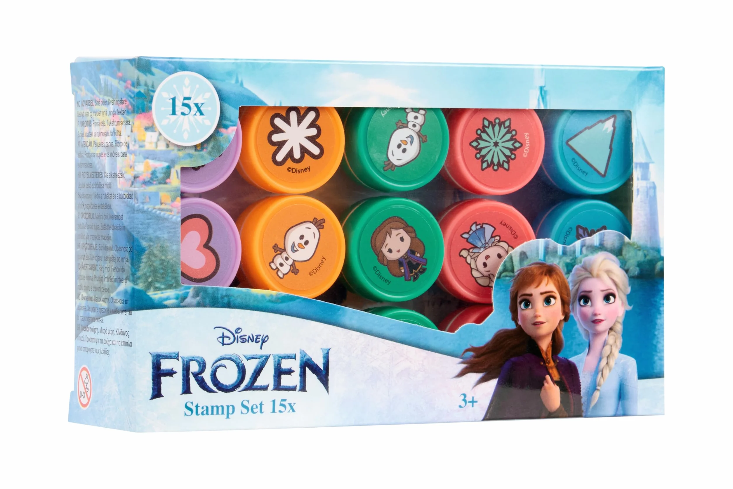 Disney Lot de 15 tampons La Reine des Neiges - Jouets Elsa et Anna pour enfants à partir de 3 ans - Kit créatif