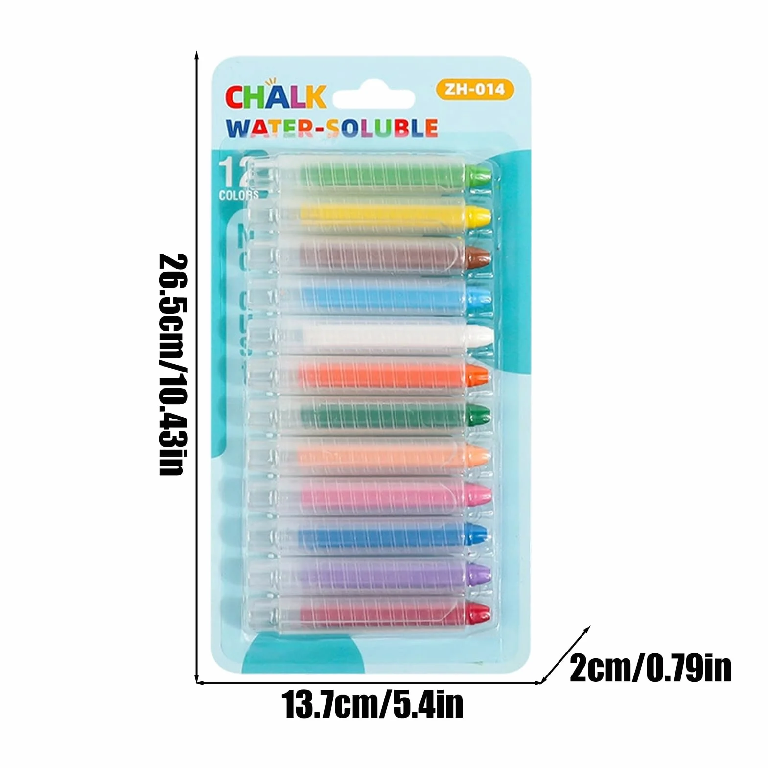 Craie Sans Poussière Pour Tableau Noir 12 Couleurs Pastel