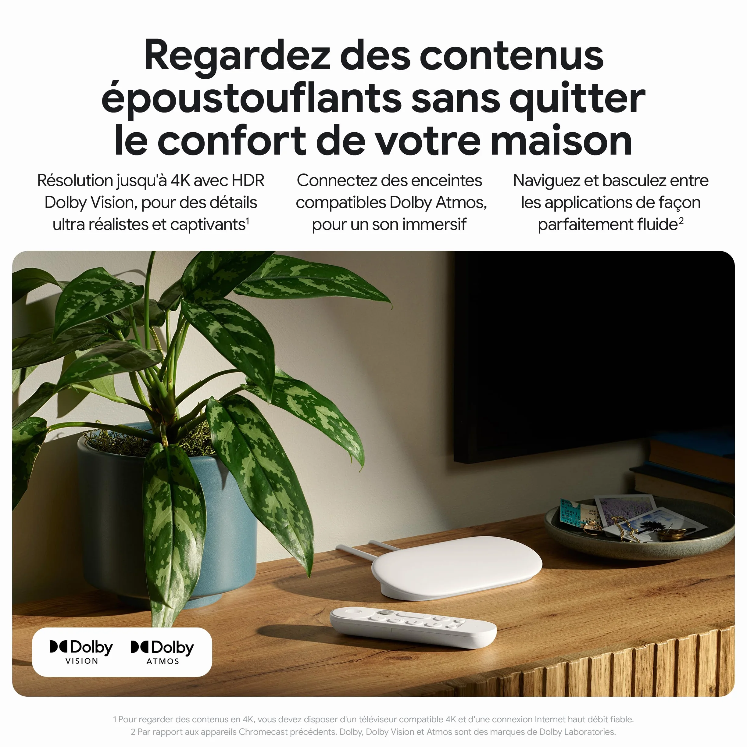 Google TV Streamer Blanc 32GB