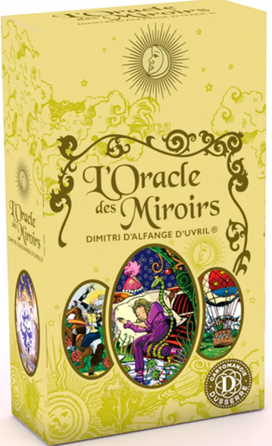 Grimaud L'Oracle des Miroirs Jeu de cartes divinatoire Oracle Vert Jaune
