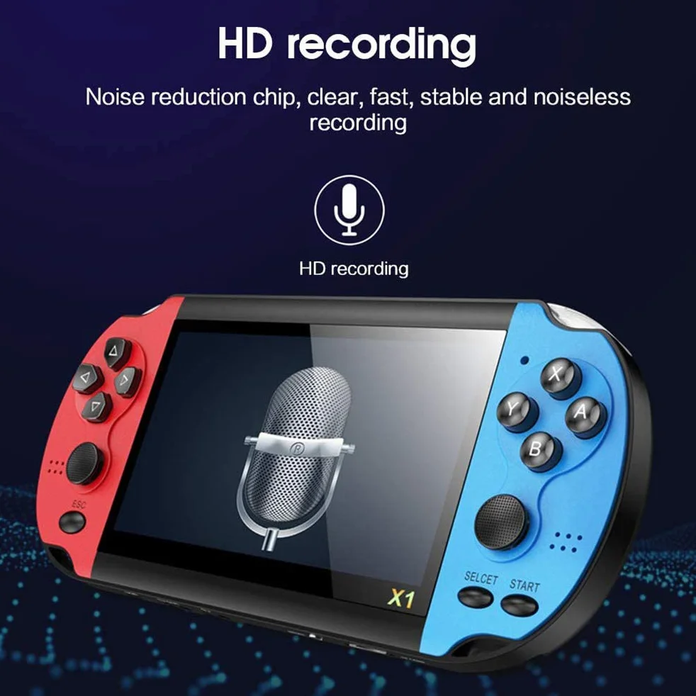 Console de jeu portable 4,3 pouces 10 000 jeux classiques rétro 8 Go écran HD