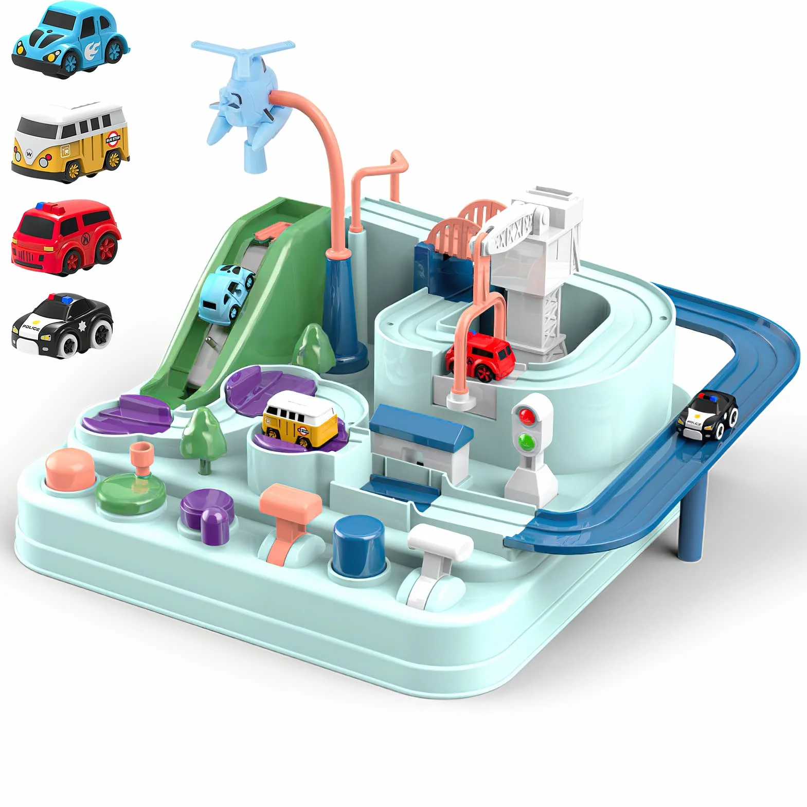 Jouet Voiture Piste Aventure Montessori Éducatif 3 4 5 6 Ans Cadeau Enfant
