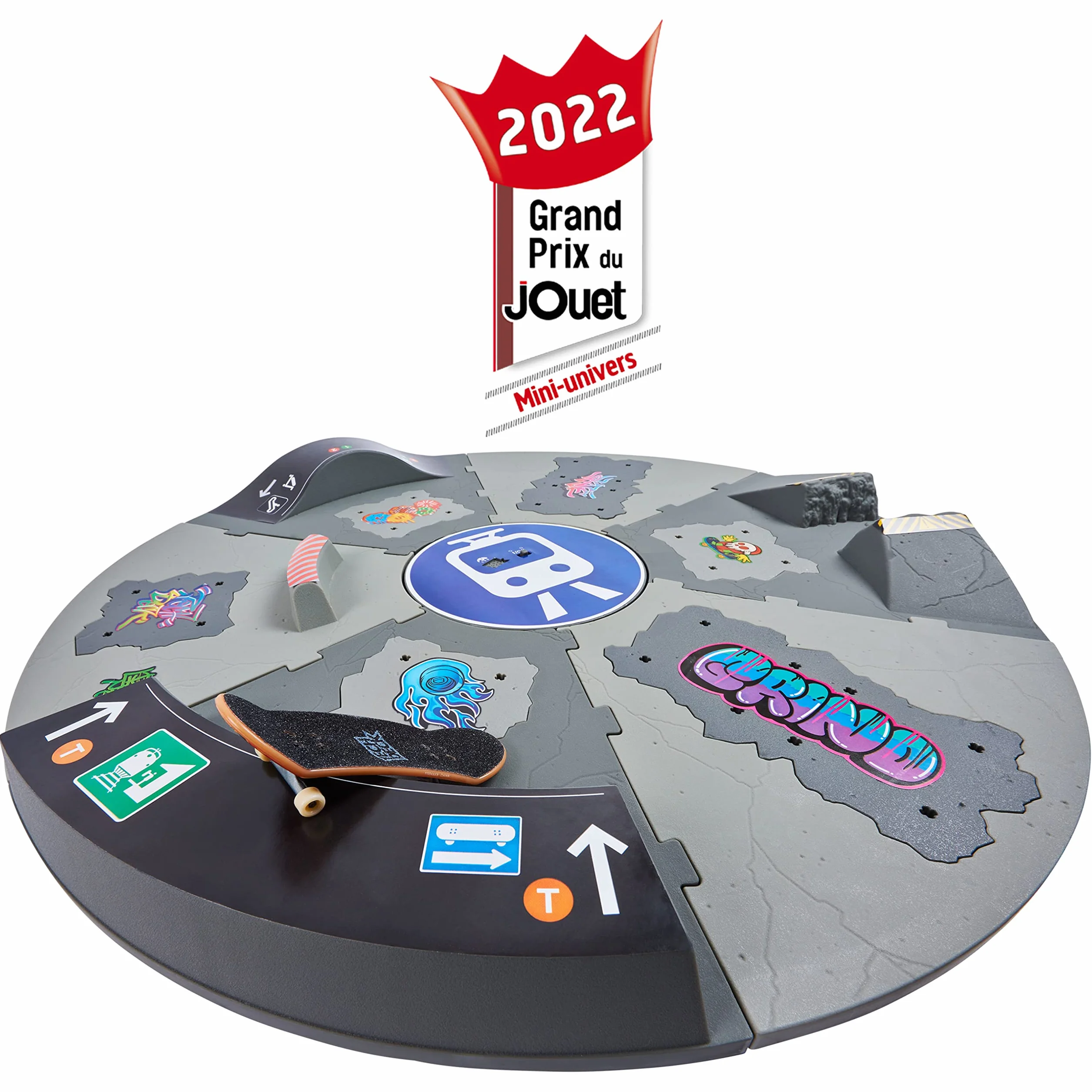 Tech Deck Finger Skate Rampe Motorisée Rotative 360° 50 cm - X-Connect - Jouet Enfant 6 Ans+