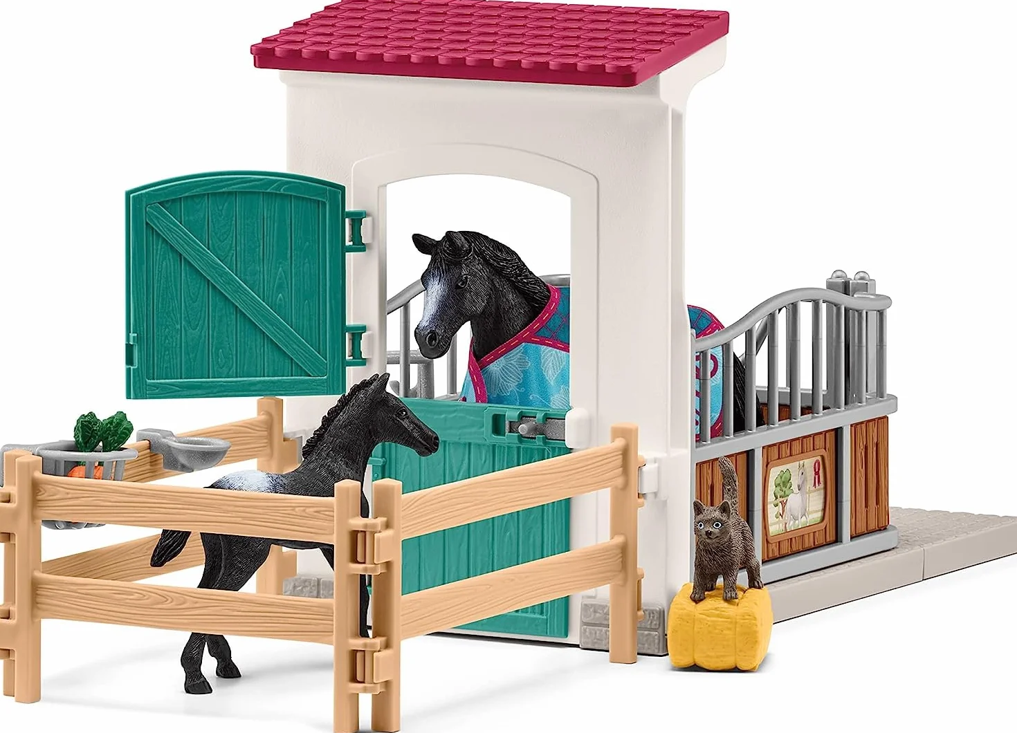 Schleich HORSE CLUB Box pour jument et poulain 42611 coffret 34 pièces jouet cheval dès 5 ans
