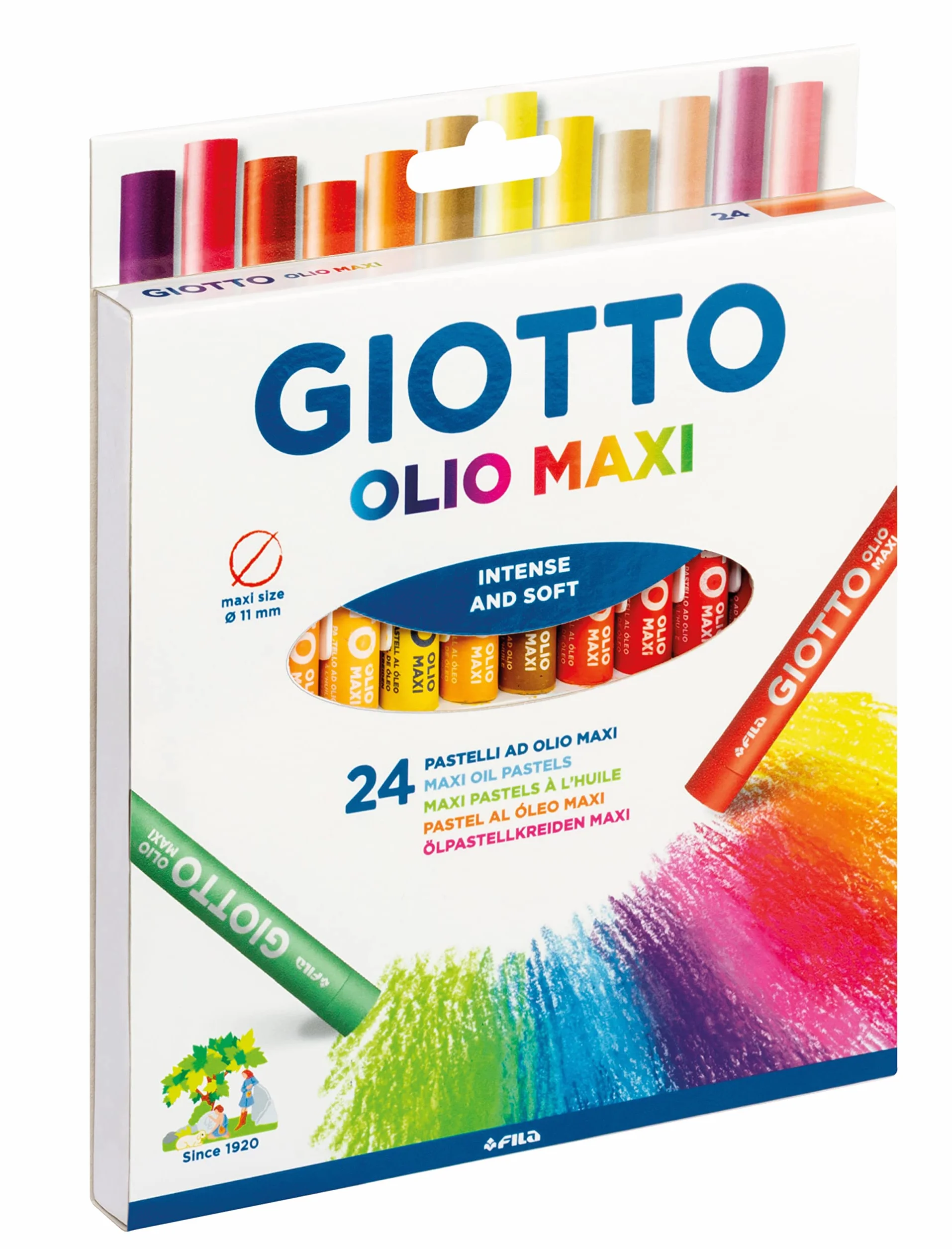 GIOTTO Olio Etui 24 pastels à l'huile
