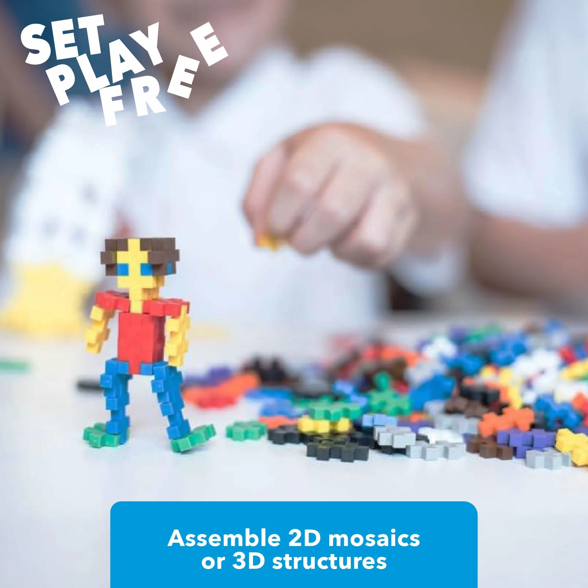 Plus-Plus Boîte 600 Pièces Jeux de Construction Basic PP3310