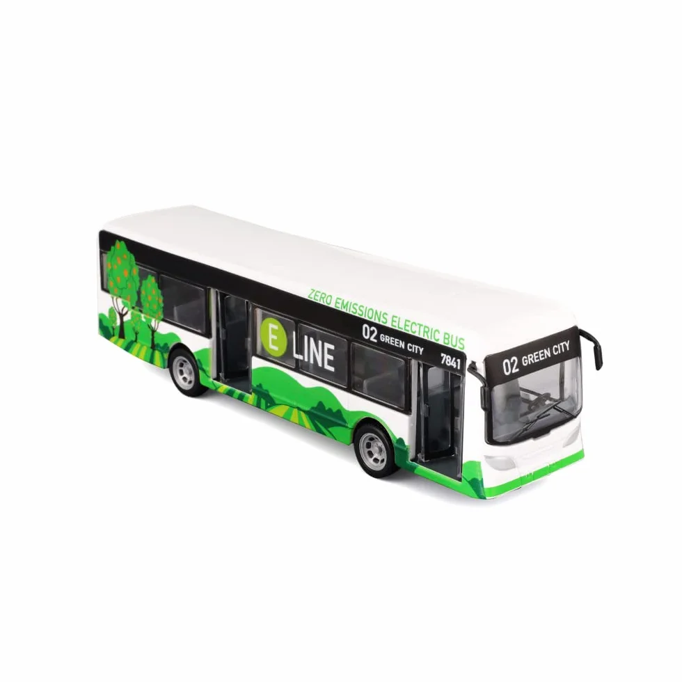 Bburago 1/64 City Bus E-Bus Miniature métal Plastique Jouet Enfant 3 Ans 32104
