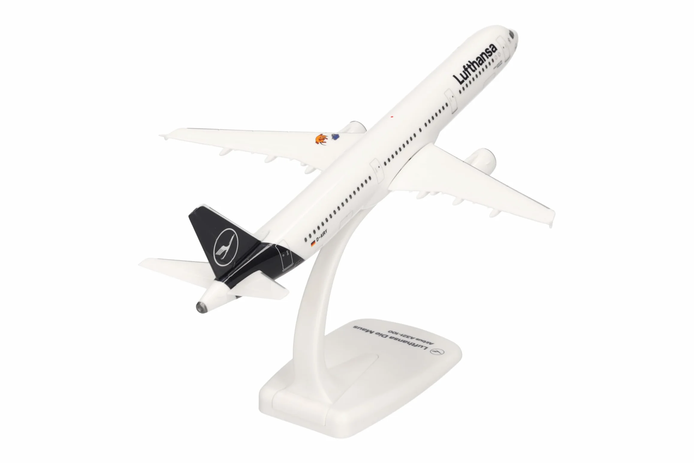 Herpa Airbus A321 La Souris Lufthansa modèle réduit avion Support Collection