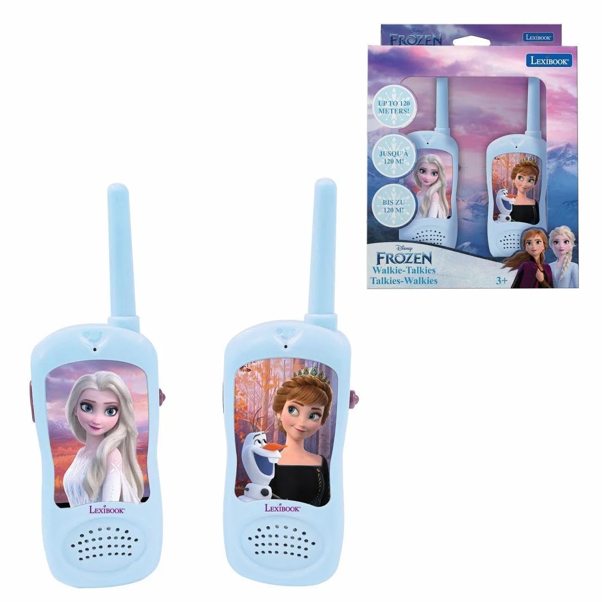 Lexibook La Reine des neiges Talkies-Walkies TW11FZLXB Jeu de Communication Enfant Bleu