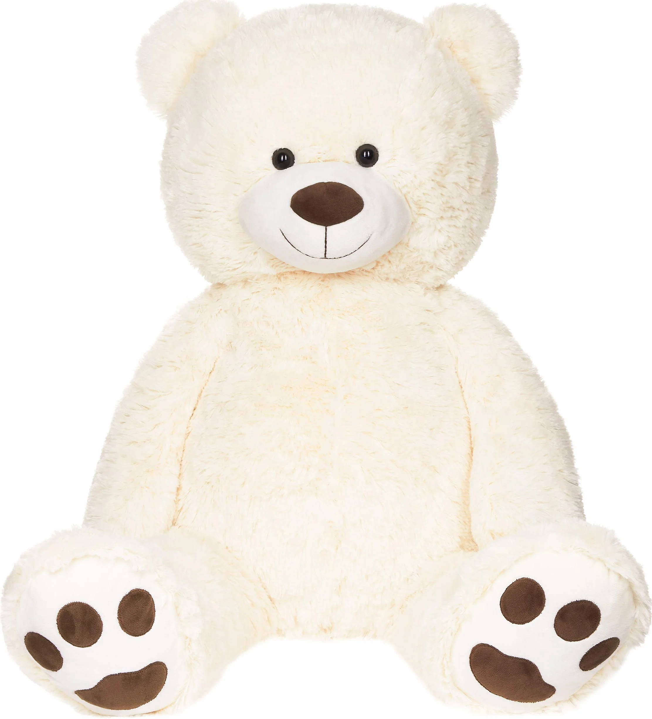 BRUBAKER Peluche géante XXL Ours Nounours 100 cm Blanc