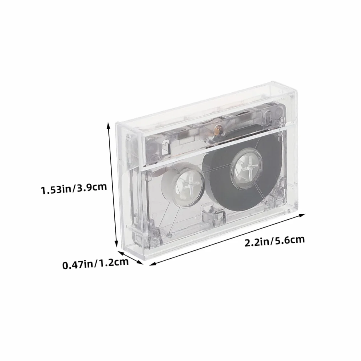 Lot De 2 Cassettes Audio Vierges 60 Minutes Enregistrement Vocal Compact Dictaphone