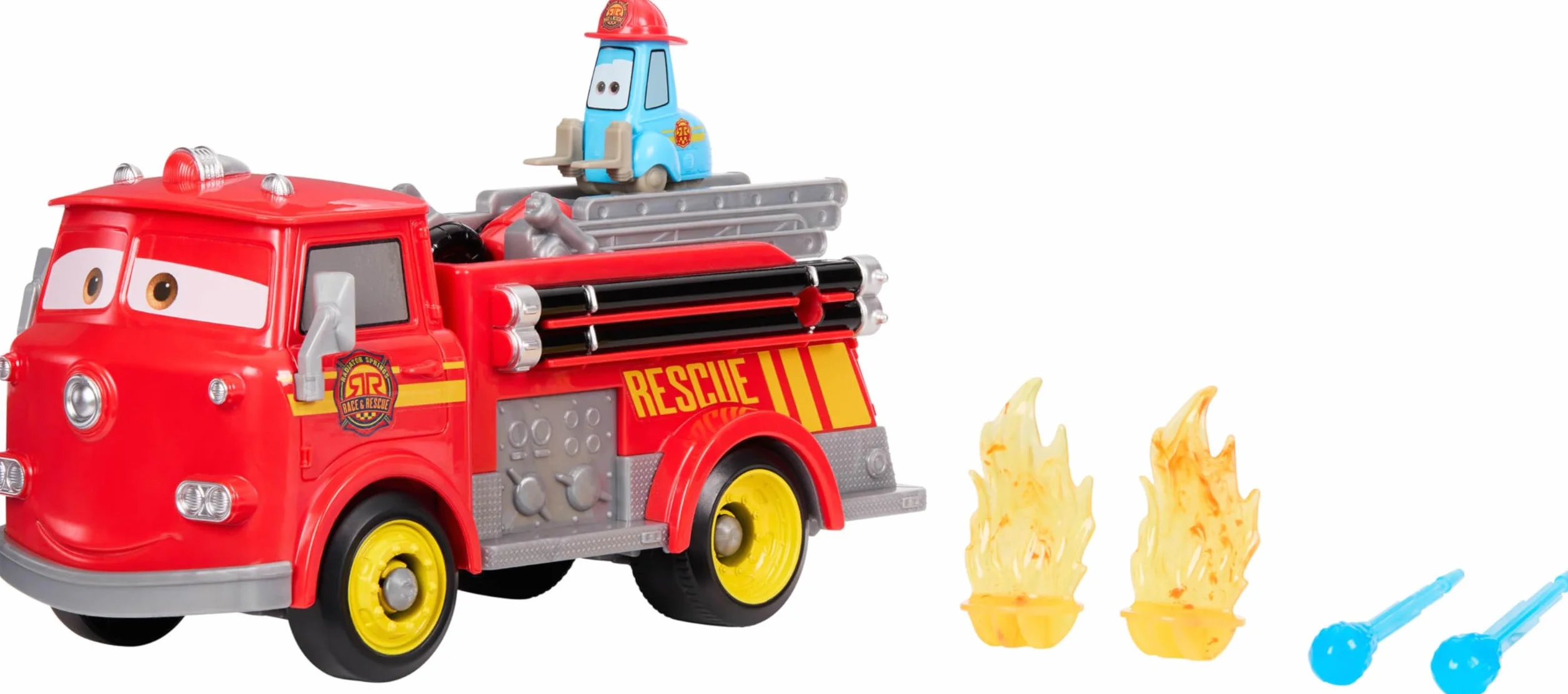 Mattel Cars Camion de Pompier Red & Guido Course Radiator Springs JFL54