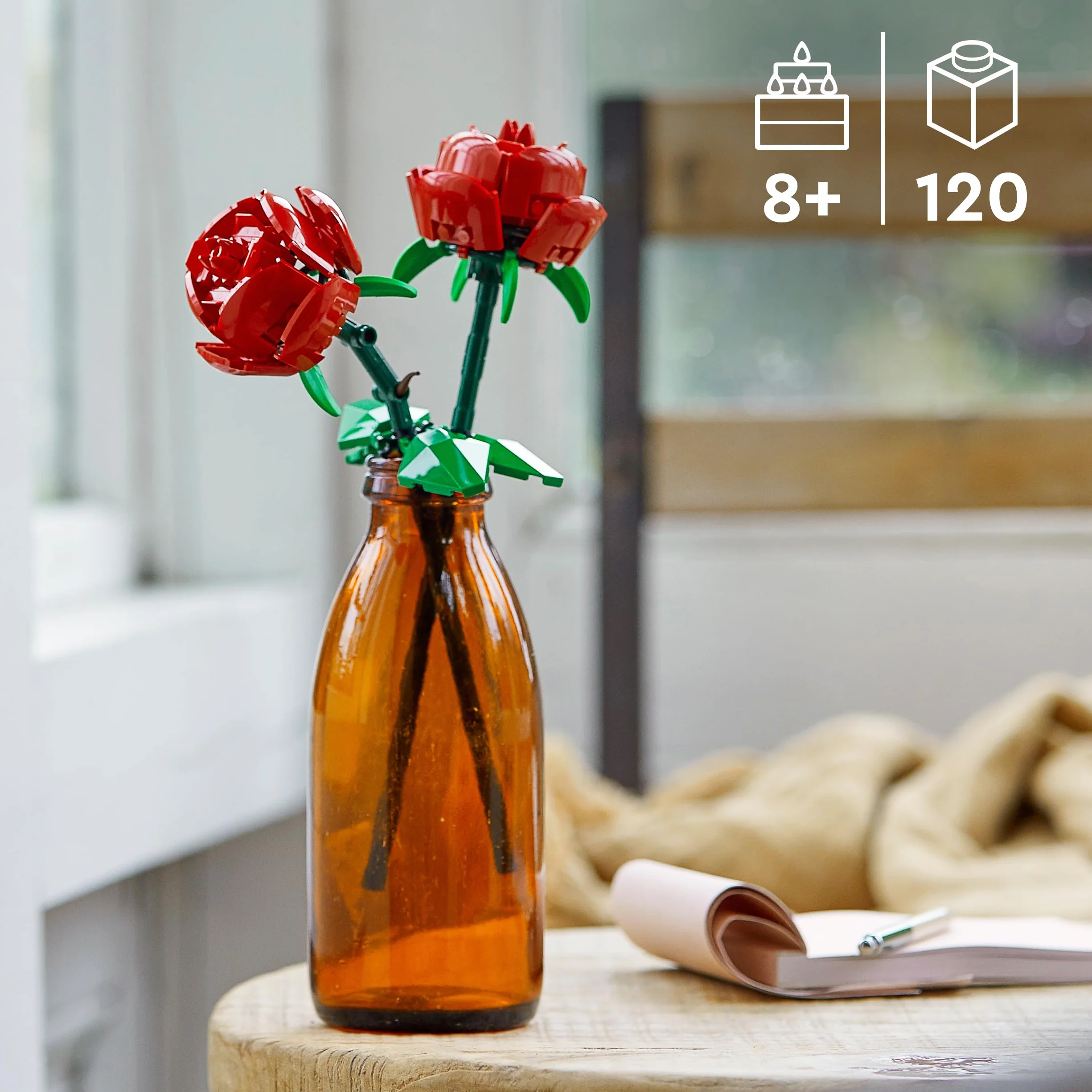 LEGO Botanicals Les Roses 40460 Jeu de Construction Fleurs Artificielles Décoration Florale Maison Bureau