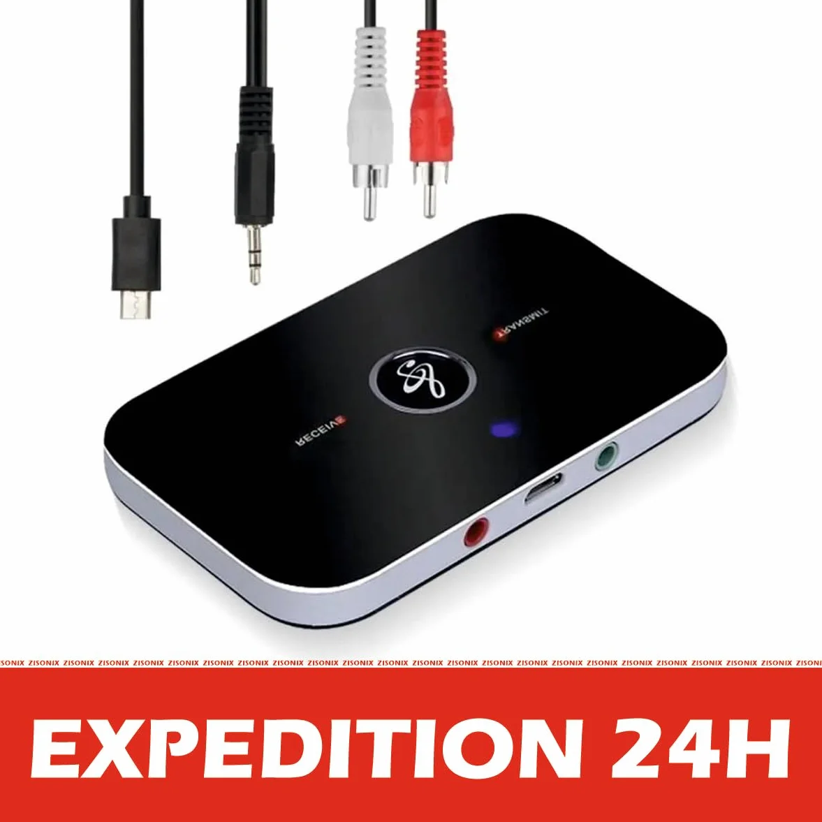 Adaptateur Bluetooth 5.0 Récepteur Émetteur 2 en 1 Audio 3,5mm RCA