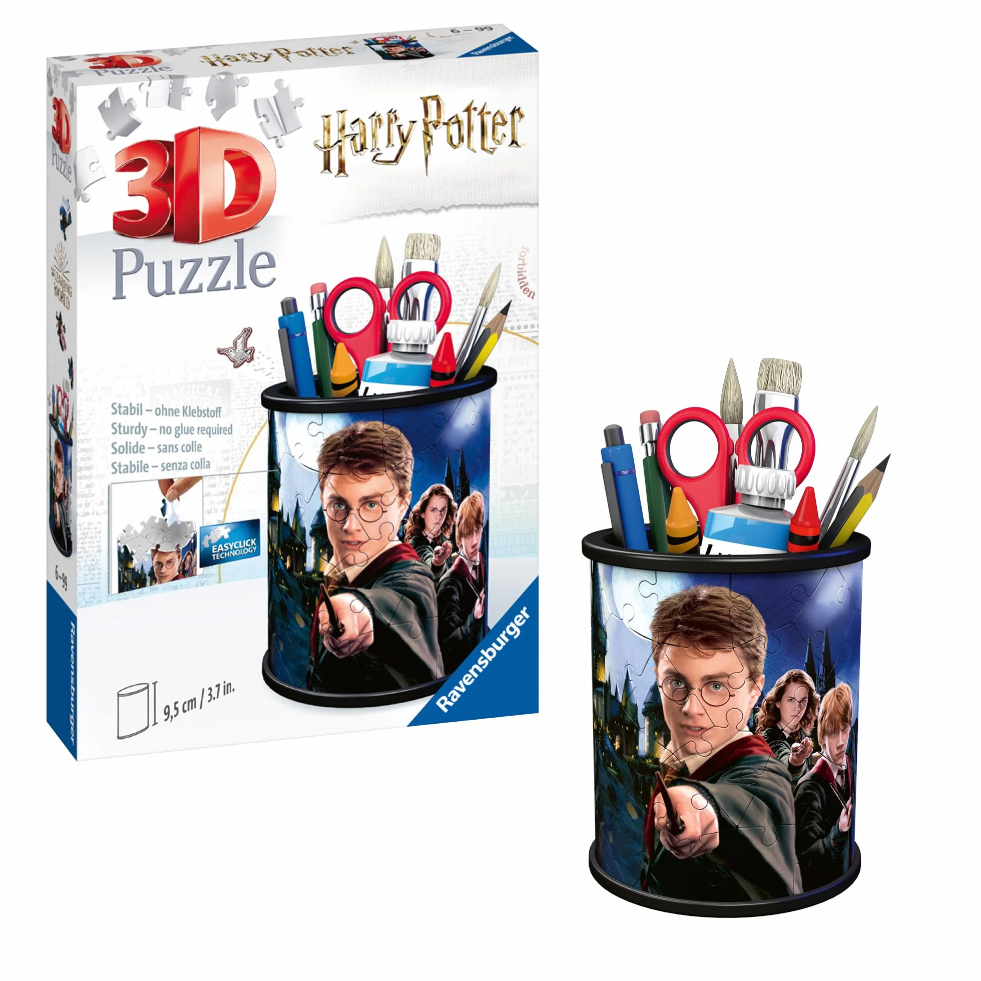 Ravensburger Puzzle 3D Pot à Crayons Harry Potter 54 pièces numérotées Hauteur 9,5 cm