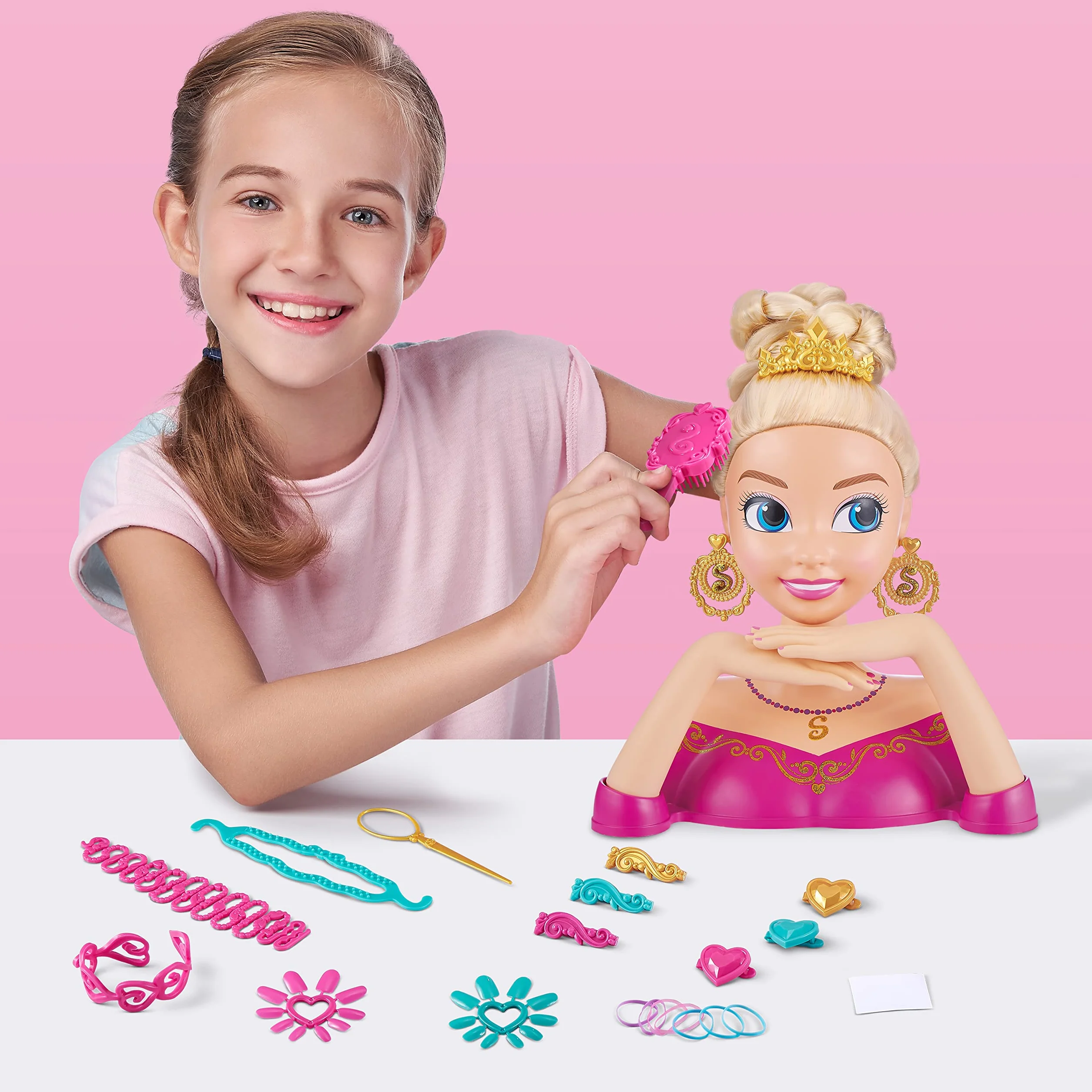 ZURU Sparkle Girlz Tête à coiffer Nail Art coiffage pour Ongles 3 ans et plus