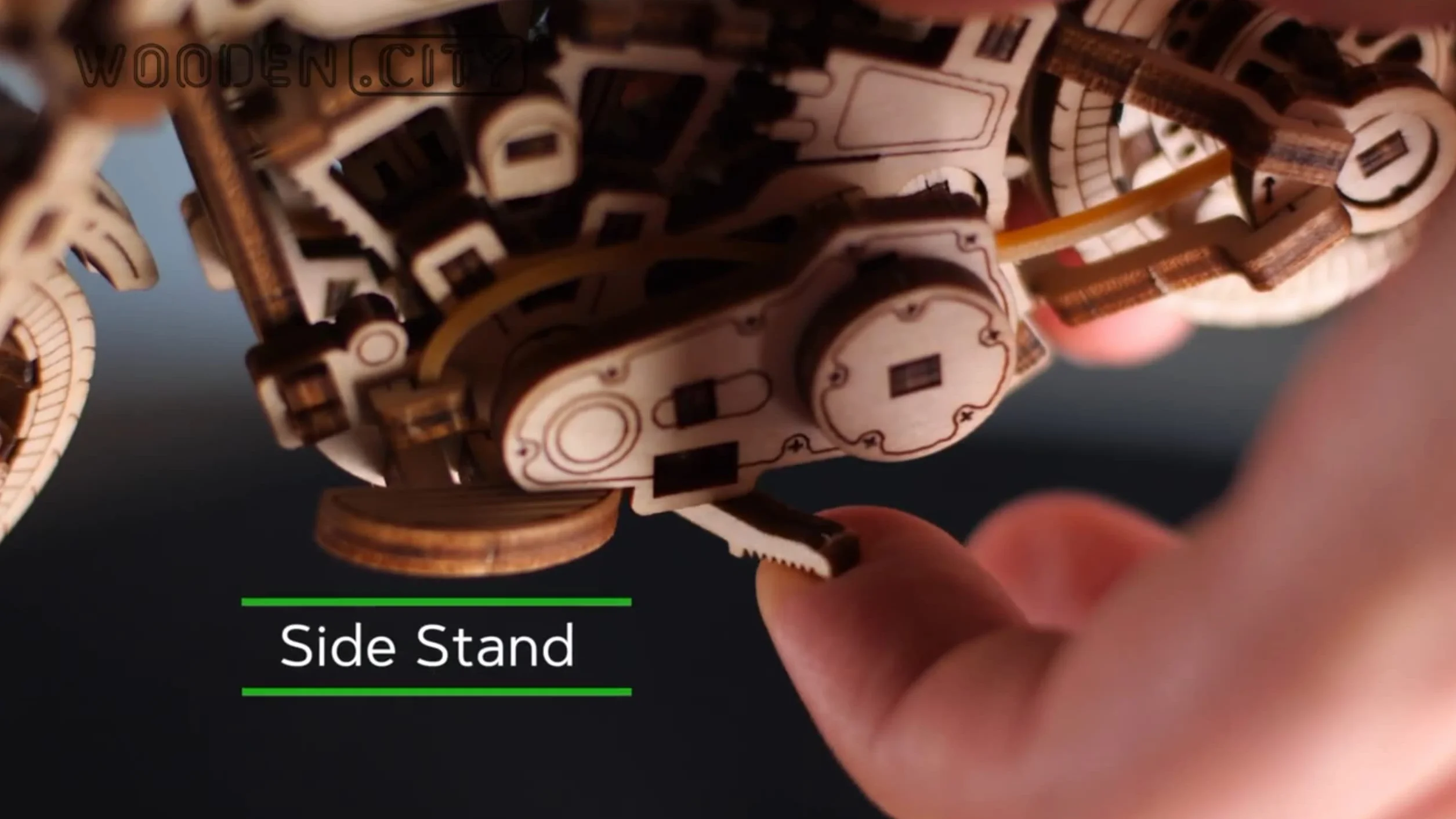 Puzzle 3D en Bois Cruiser V-Twin, Maquette Moto à Construire pour Adulte, Casse-Tête, Décoration