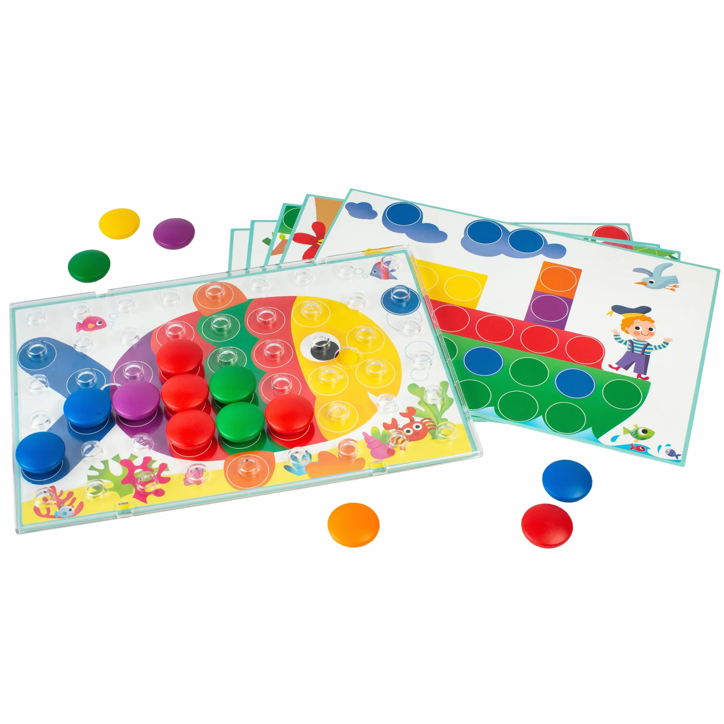Ravensburger Colorino 20832 - Jeu pour Apprendre les Couleurs, Mosaïque Plug-in, Jouet dès 2 Ans