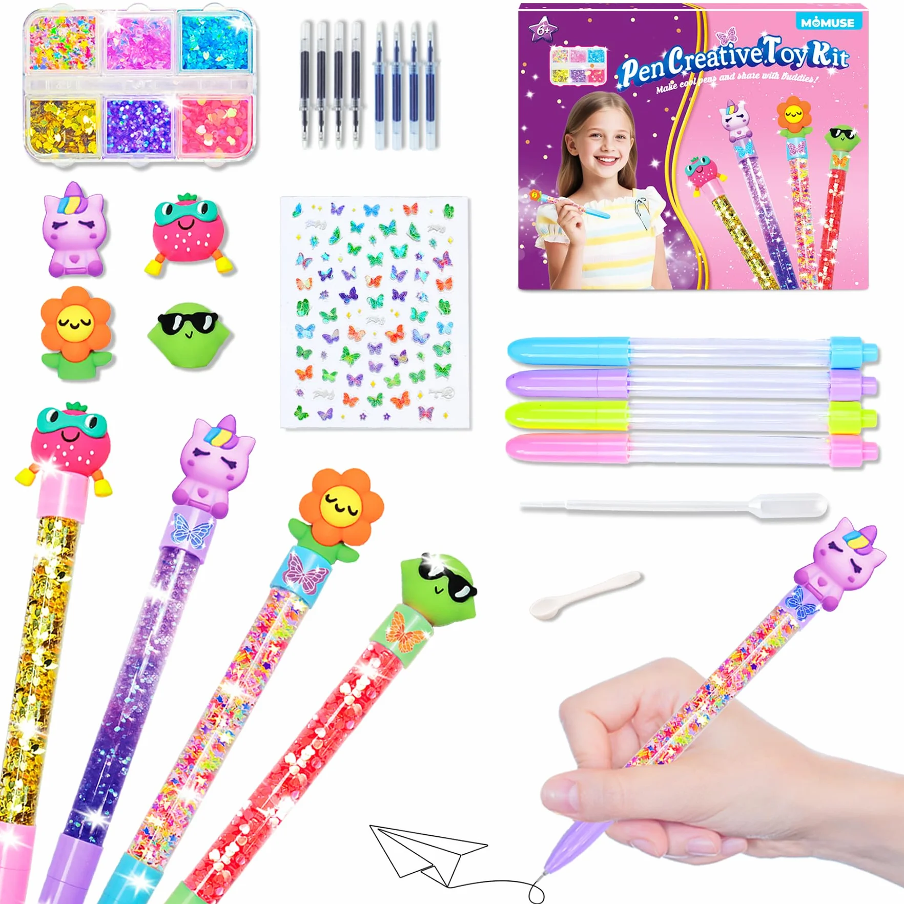 MOMUSE Fabrique à Stylo Cadeau Fille 6-12 Ans Atelier Créatif Enfant Activité Manuelle
