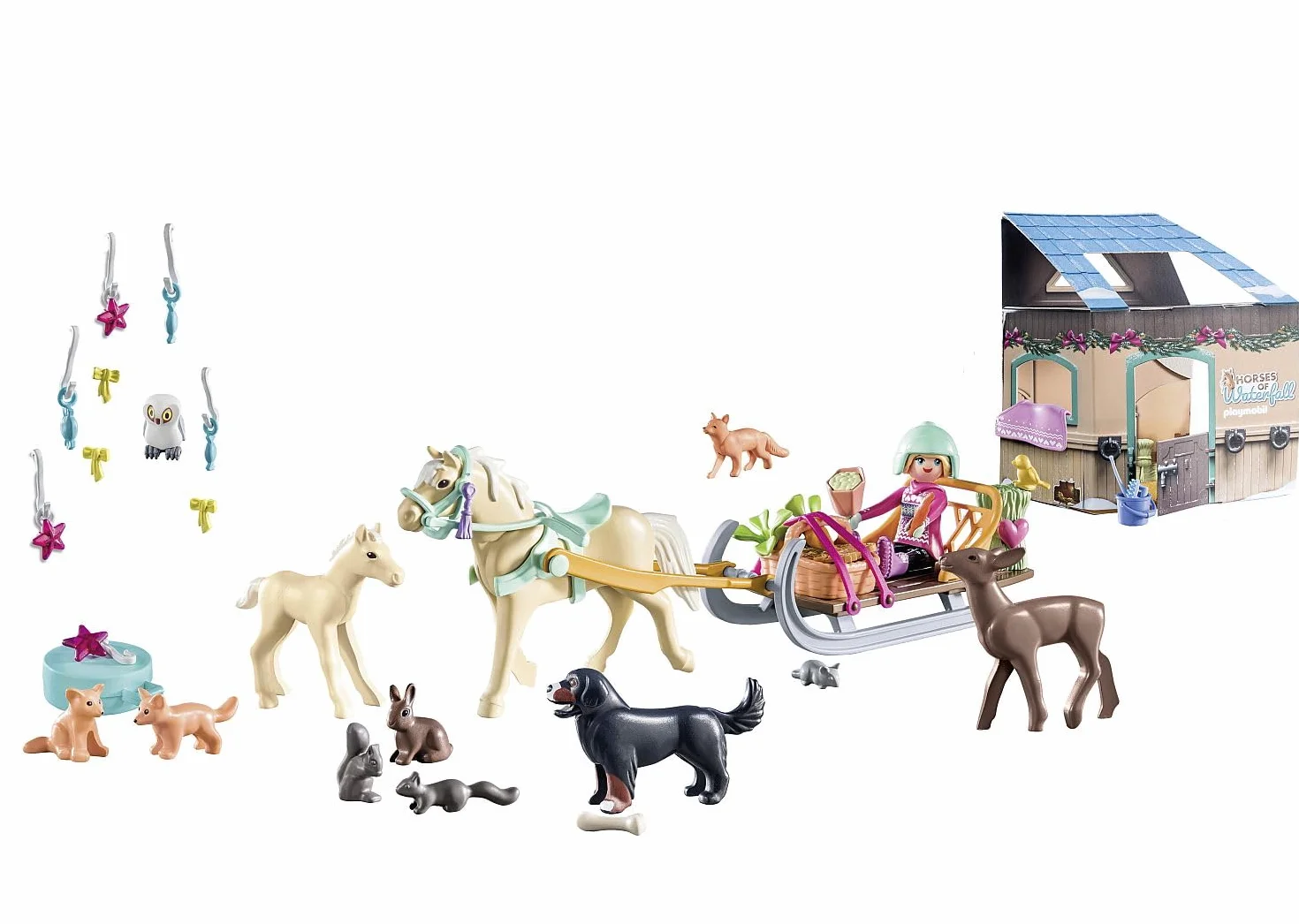 PLAYMOBIL 71345 Calendrier de l'Avent Équestre Horses of Waterfall 24 Surprises Jouet Enfants 4 Ans