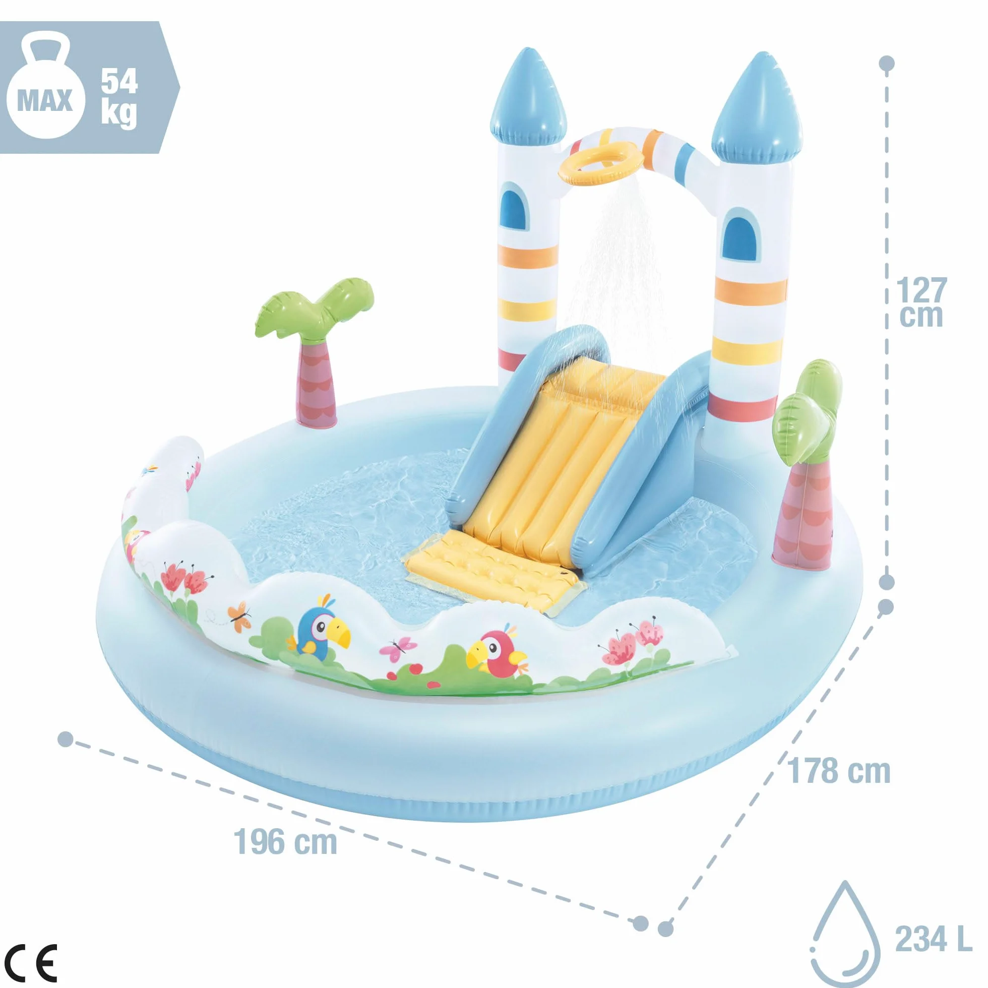 Intex Aire de Jeu Gonflable Château Magique 56148NP