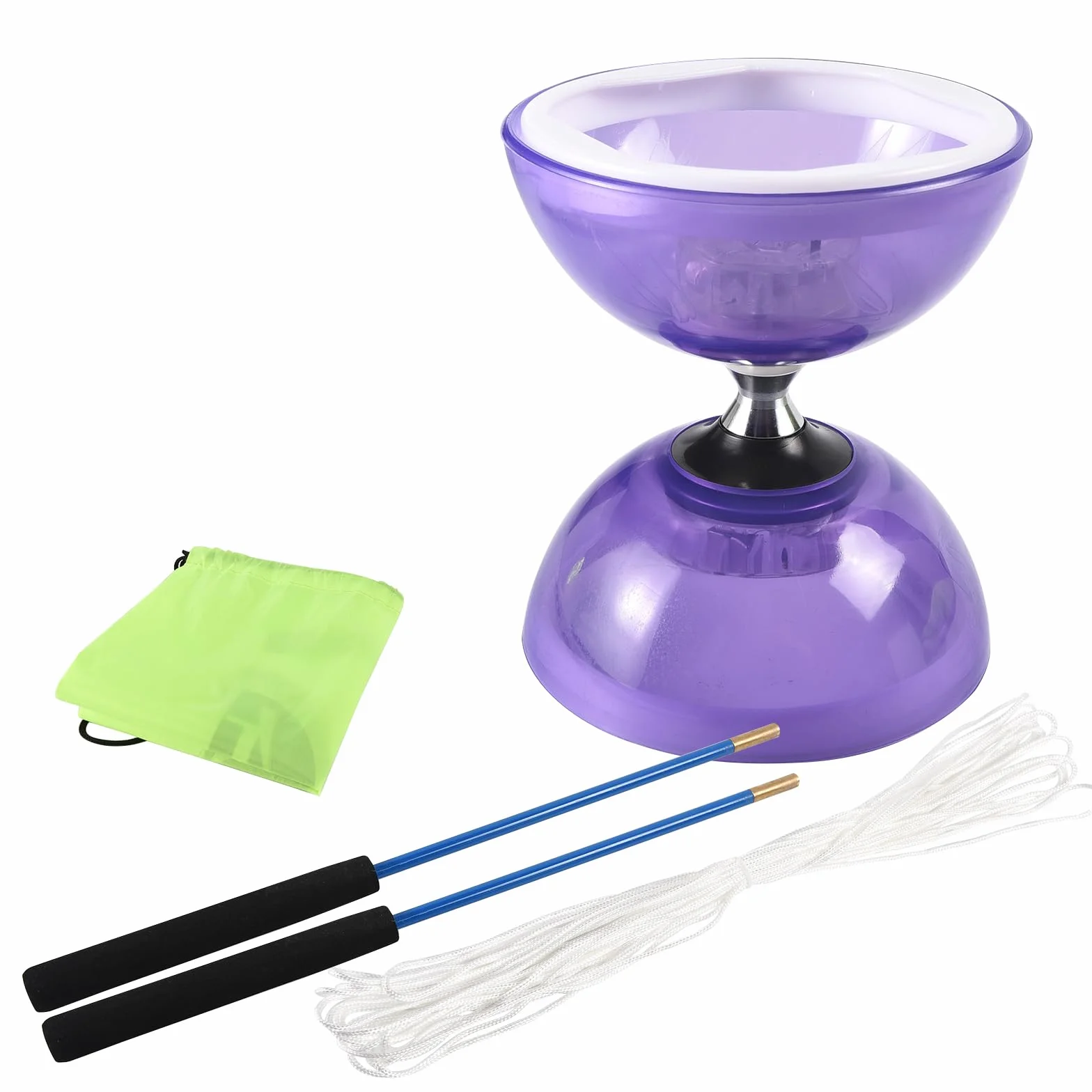 Jouet Yoyo Diabolo à Triple roulement avec Poteau Professionnel