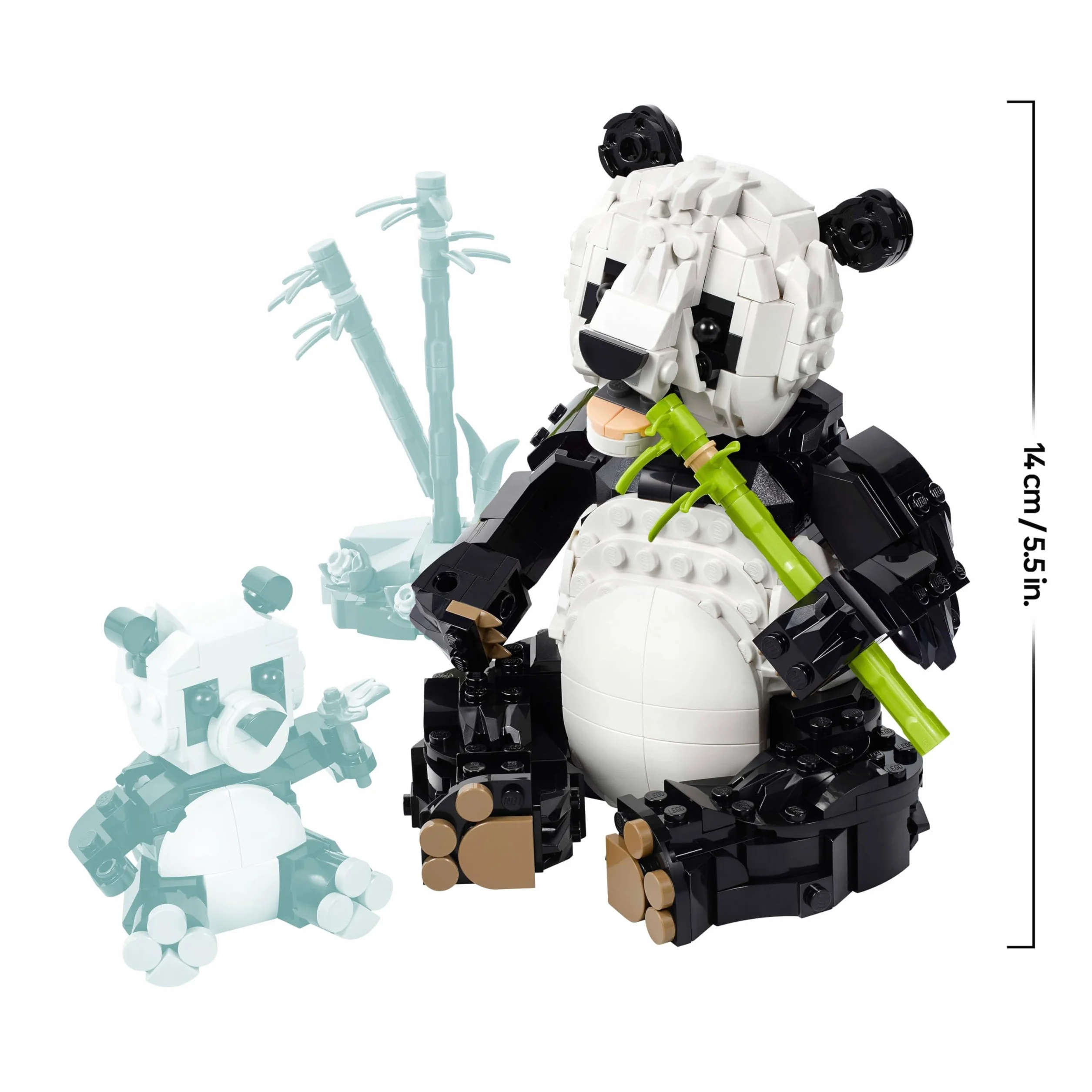 LEGO Creator 3-en-1 Animaux Sauvages Famille Pandas Jouet Construction Transformant Figurines Manchots Orques Cadeau 8 Ans 31165