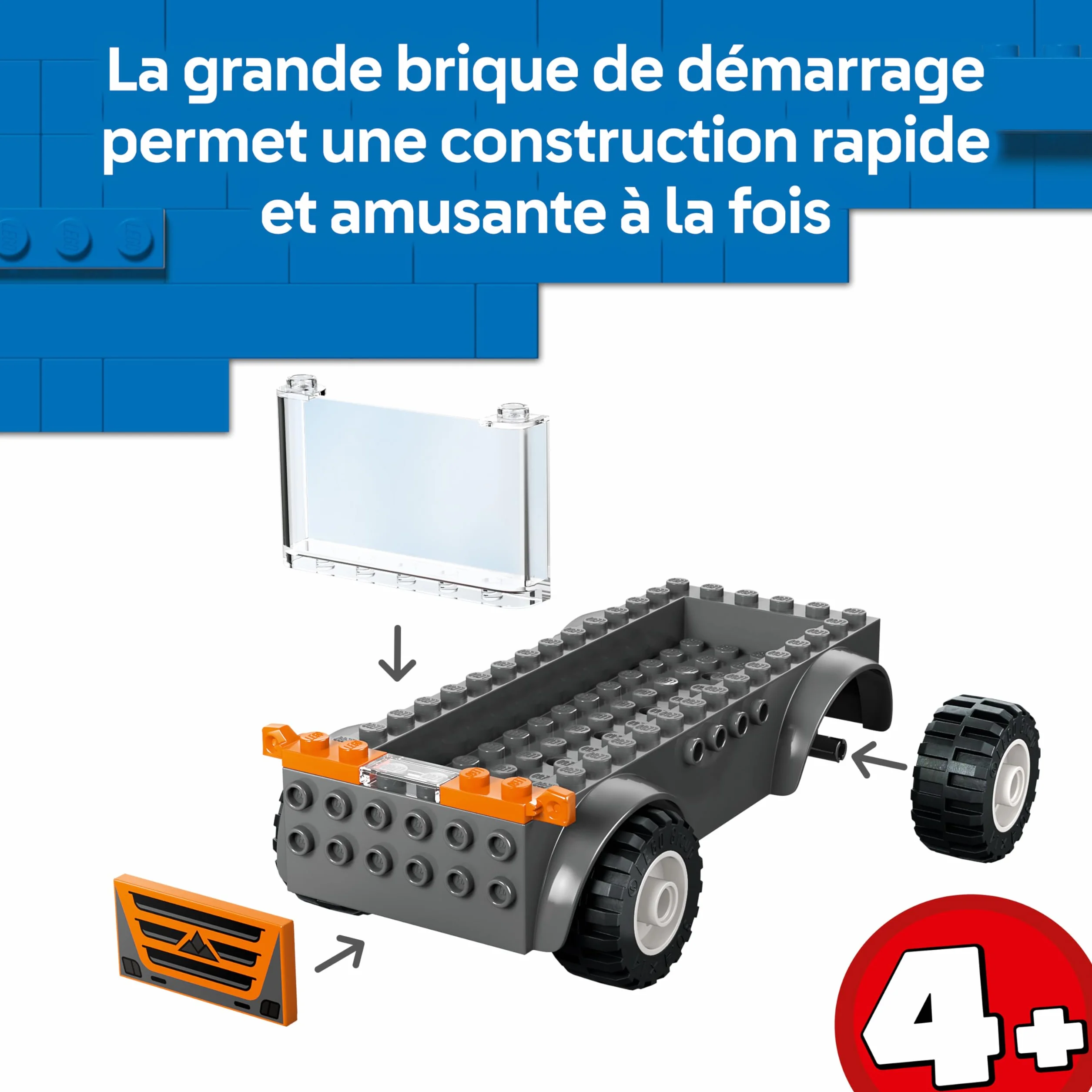 LEGO City Motorcycle Transporter 60491 Flatbed Truck with 2 Motorbikes 2 Minifigures Ramp Accessories Toy for 4+ Year Old Boys