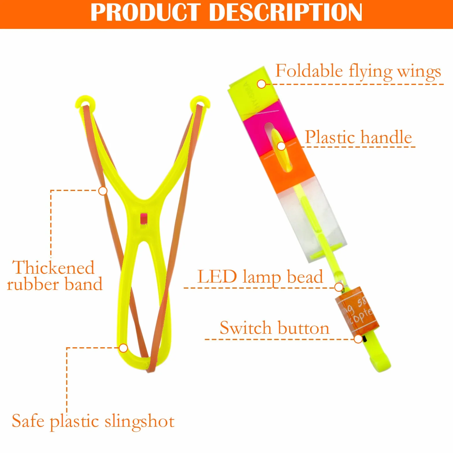 HENGBIRD Lot de 12 hélicoptères à LED Jouet volant lumineux Cadeau d'anniversaire