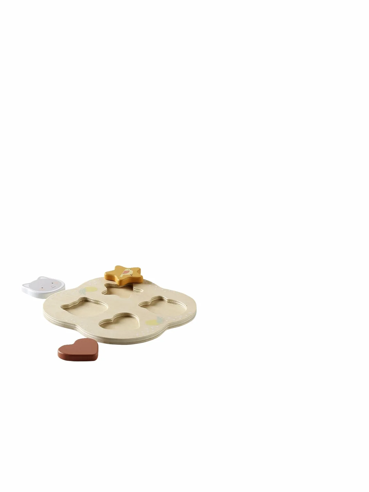 VERTBAUDET Coffret 3 Jeux d'éveil SAVANIA en Bois FSC® Rose